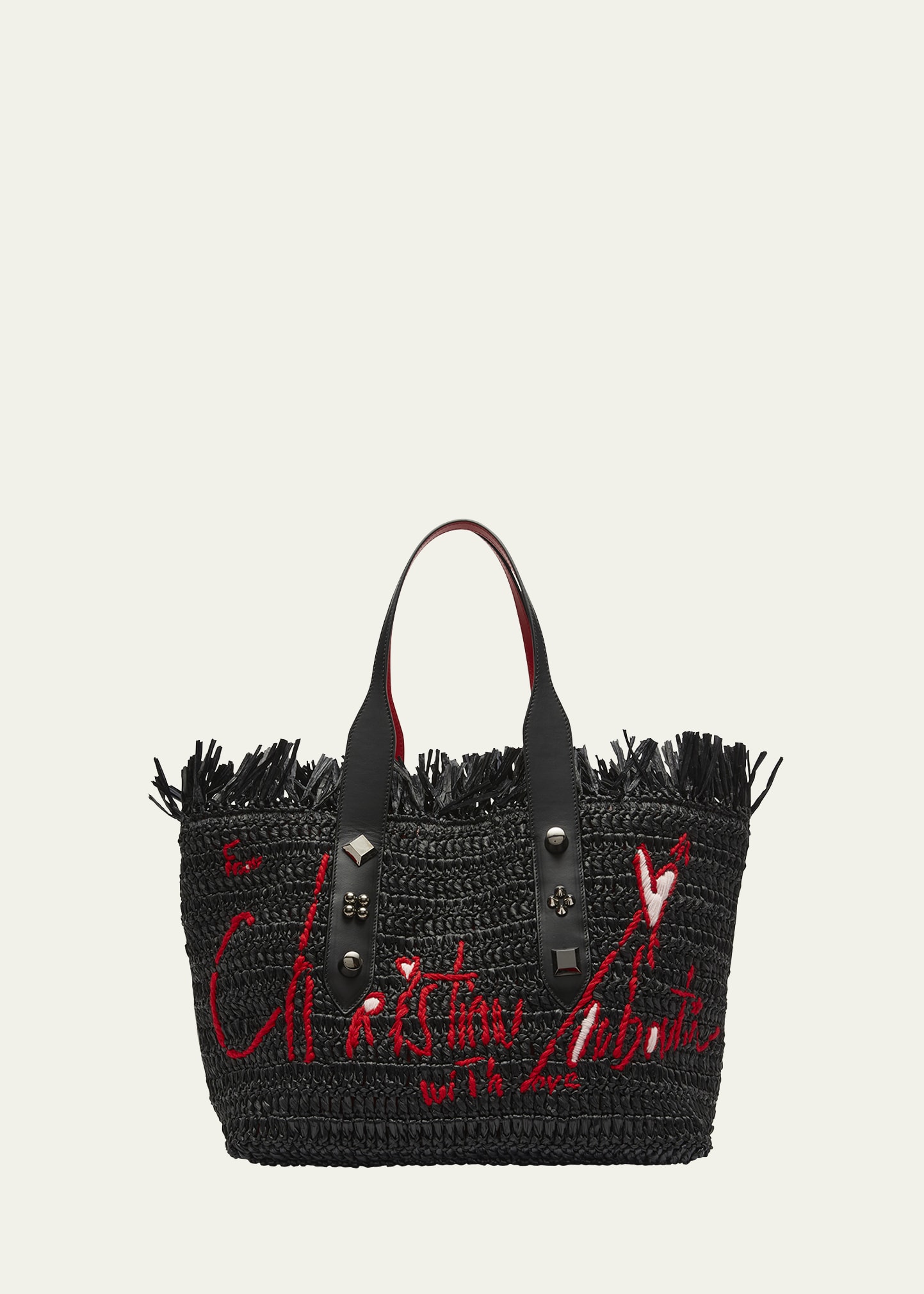 Luxury handbag - Frangibus Christian Louboutin small tote bag in