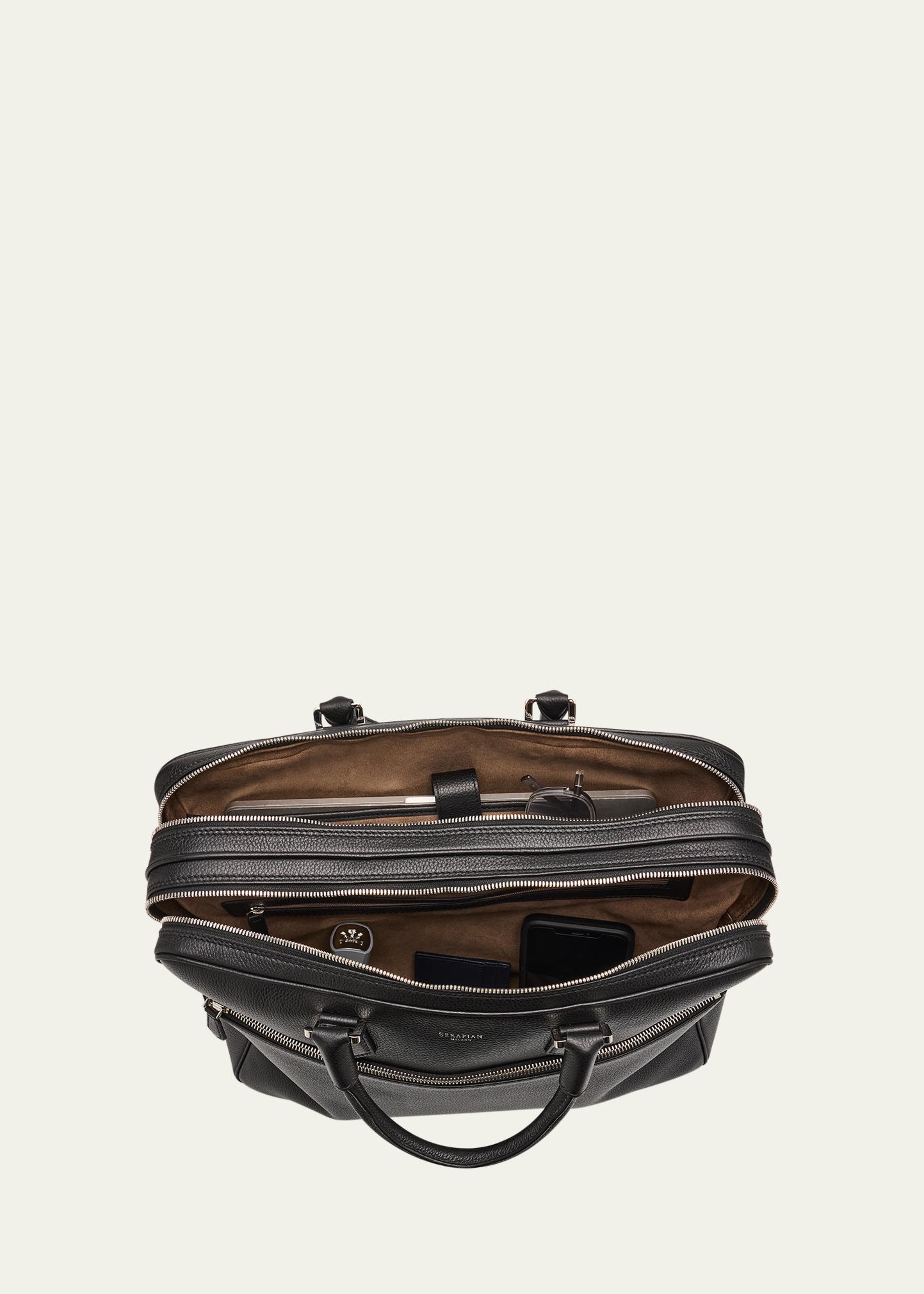 Serapian Men's Leather Double Briefcase - Bergdorf Goodman