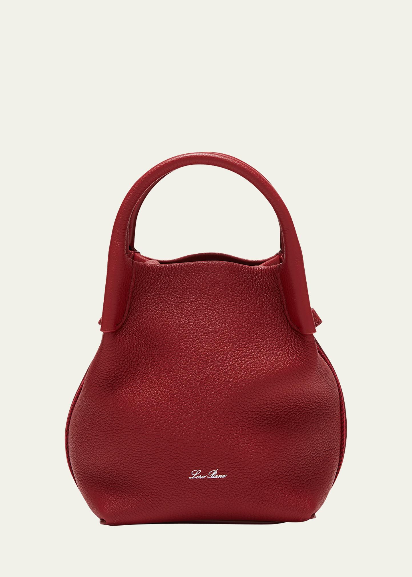 Bag Bale micro Loro piana LORO PIANA Bale micro canvas and leather-trimmed suede  main image 3