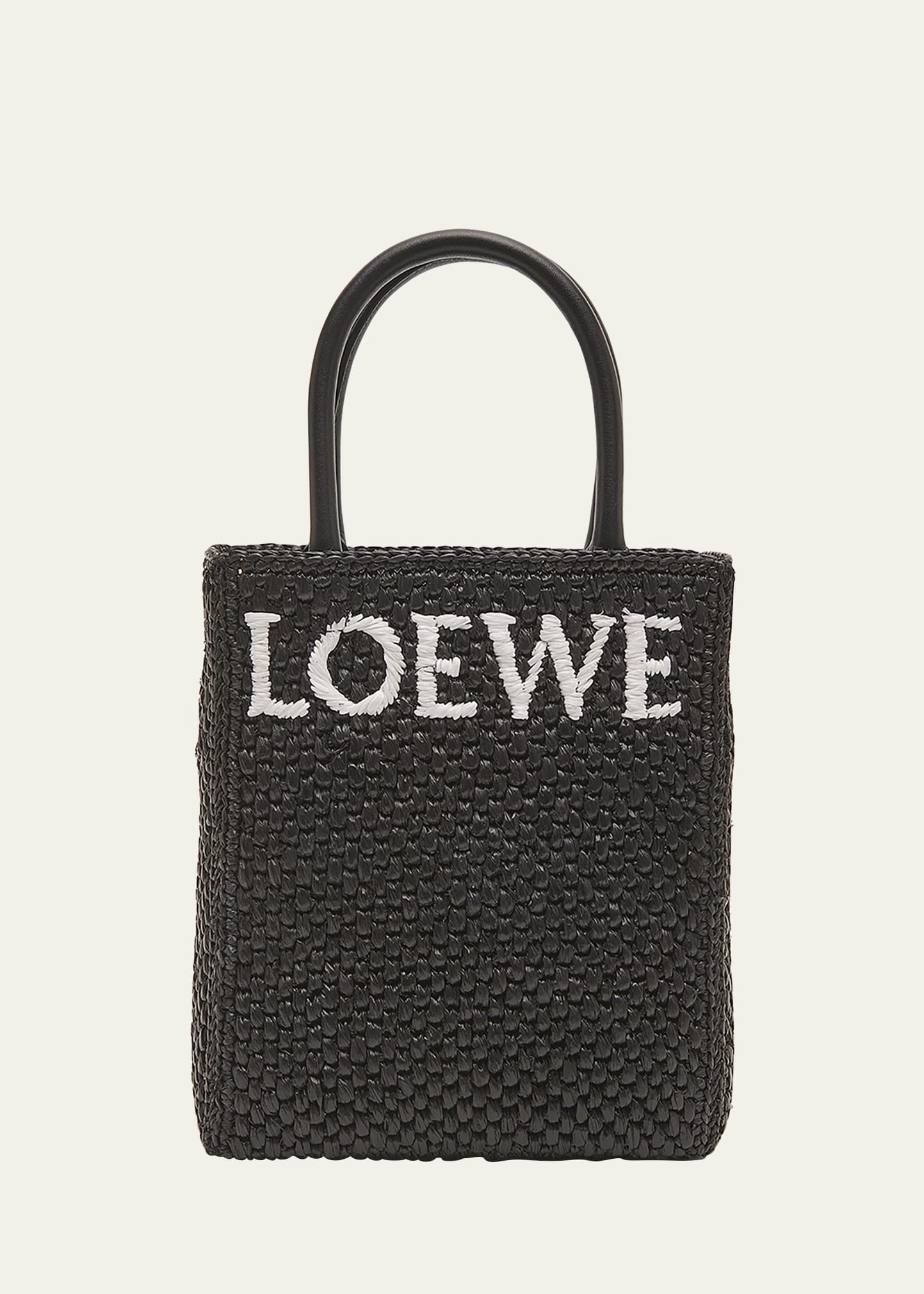 LOEWE Raffia 2WAY Slit Shoulder Tote Bag Natural Very Good Cond