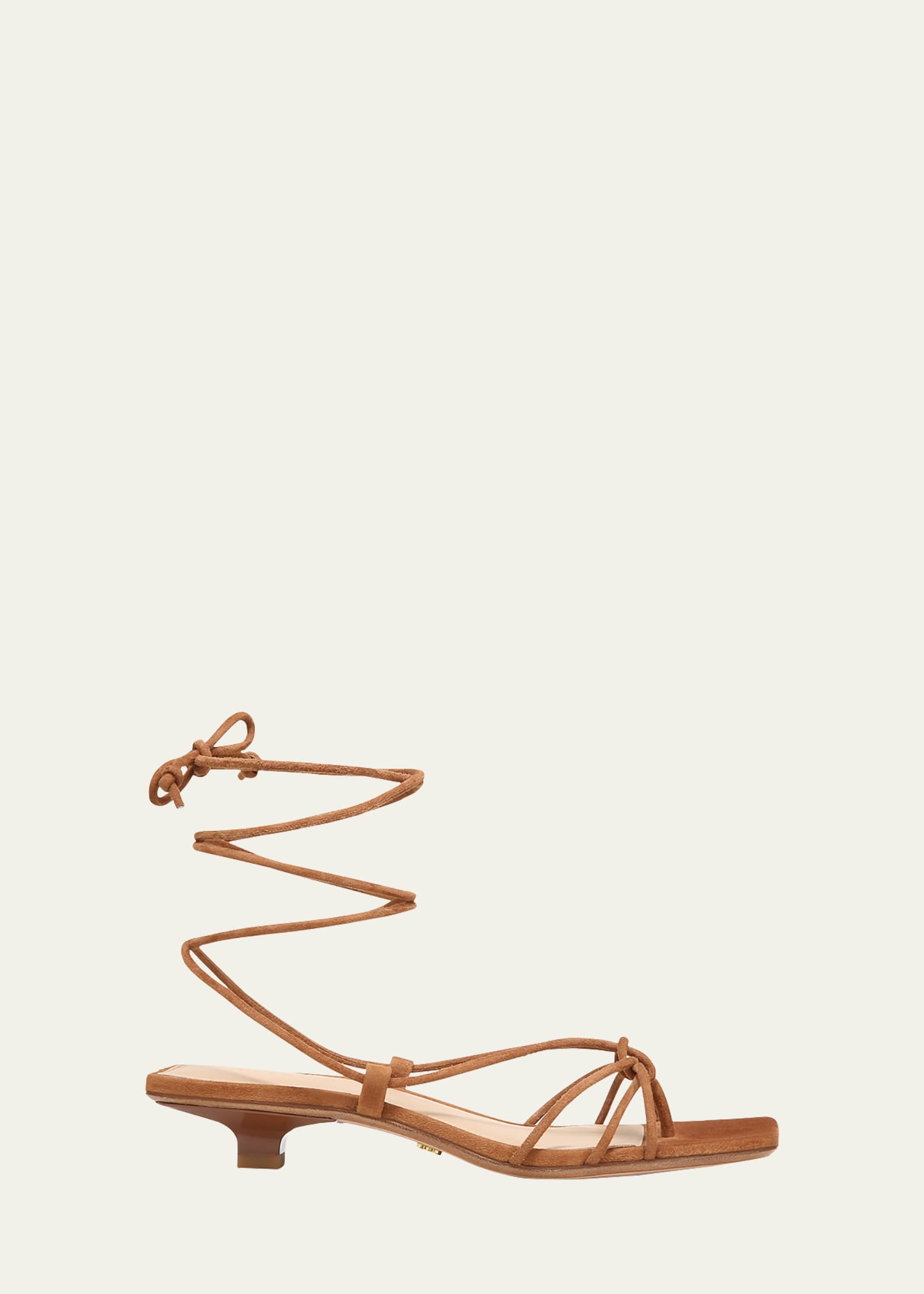 chinese dress ladies Moa Leather Ankle Wrap Sandal - Black main image 1
