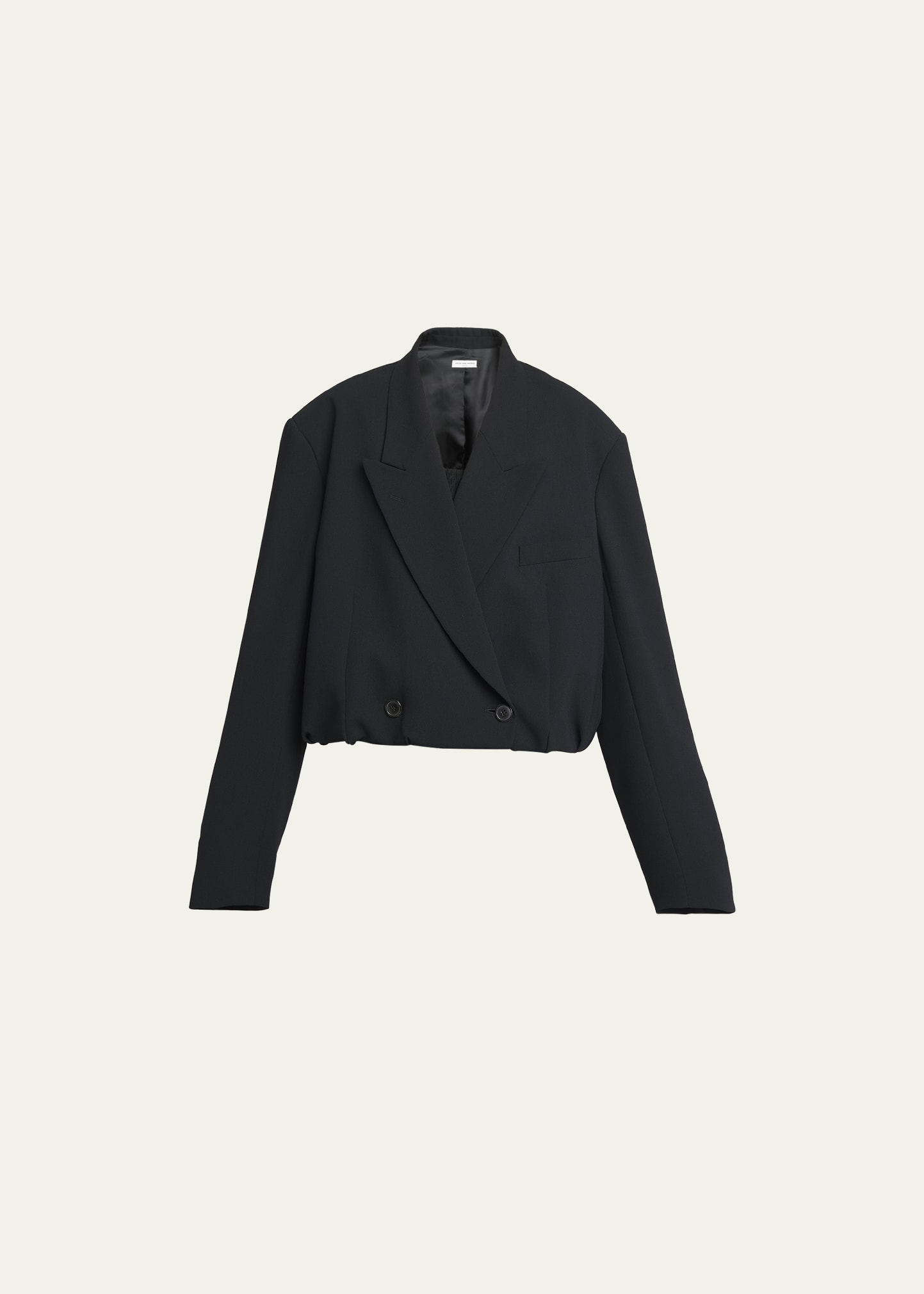 Zara Cropped Double Breasted Blazer