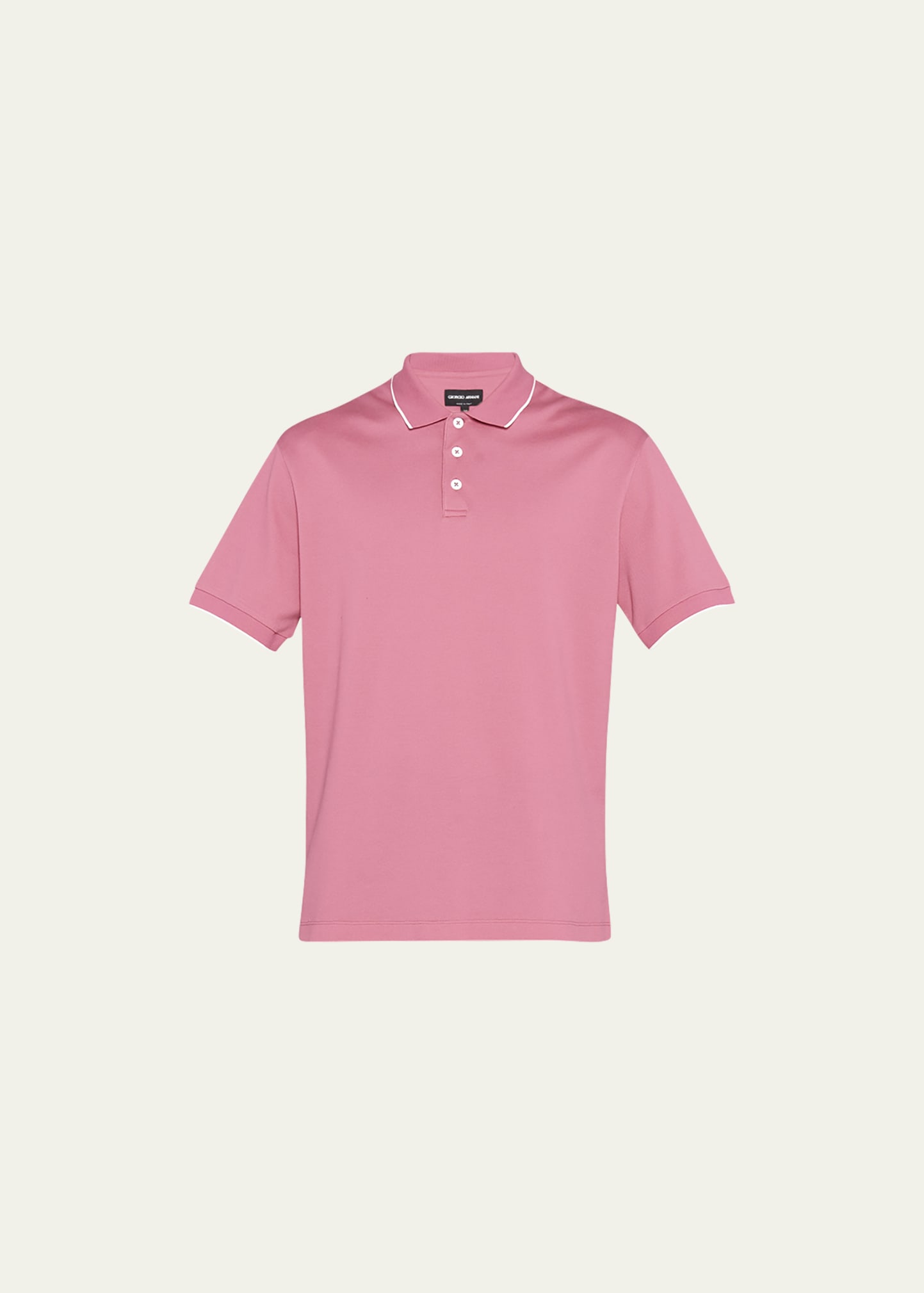 Armani Men's Pique Polo Shirt Bergdorf Goodman
