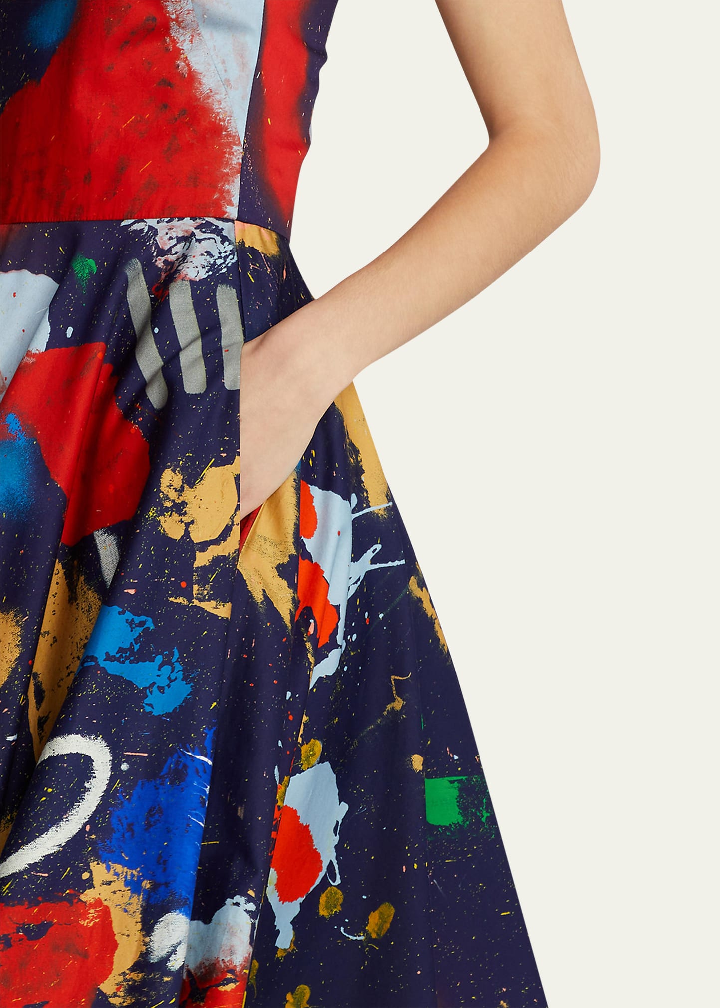 open lace back dress Paint Splatter Sleeveless Dress for Artists and Face Painters M
