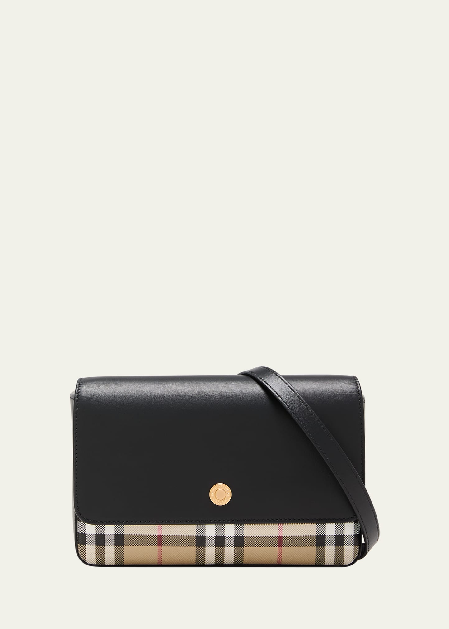 Burberry New Hampshire Check Leather Crossbody Bag - Bergdorf Goodman