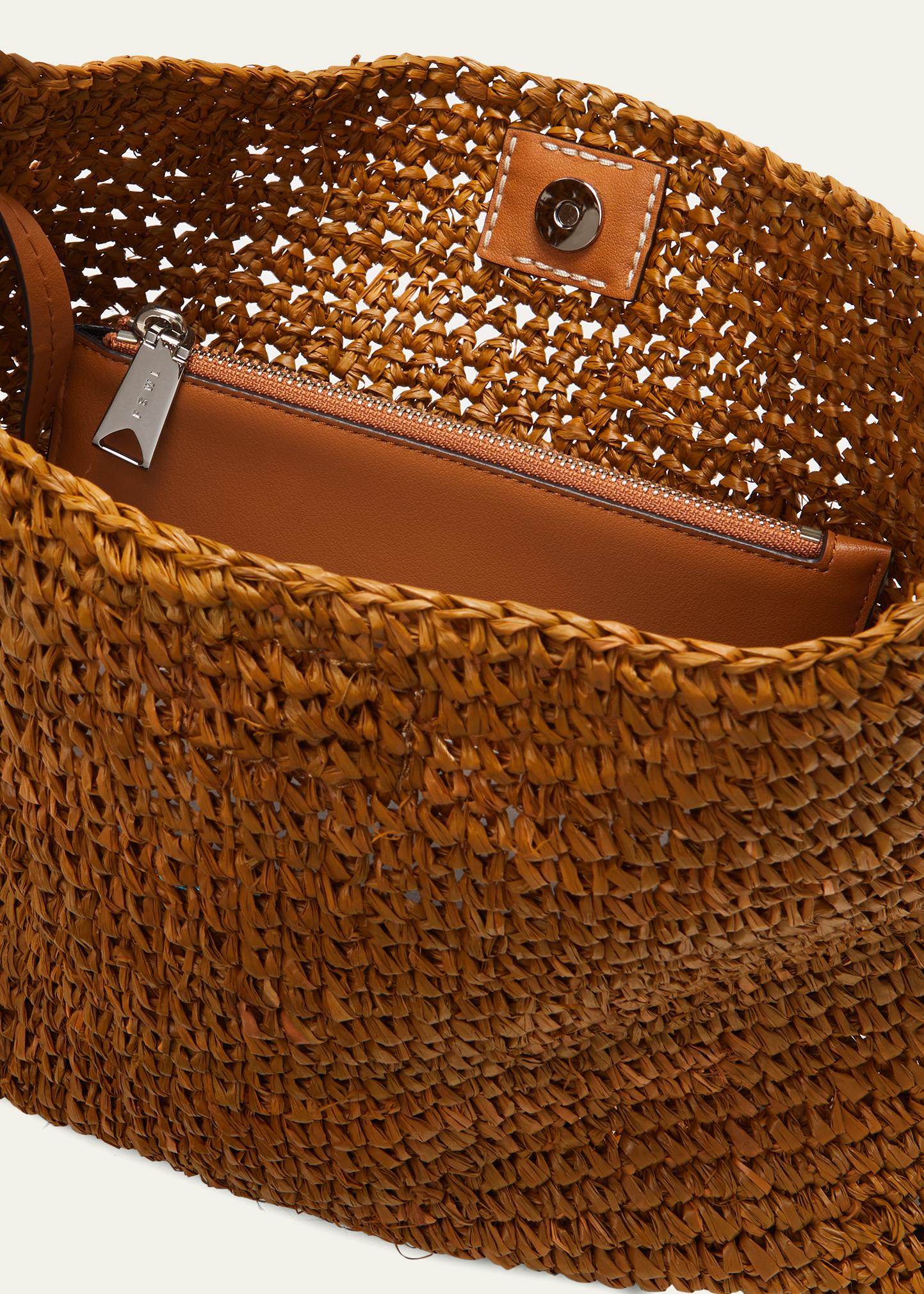 Proenza Schouler White Label Minetta Raffia Shoulder Bag