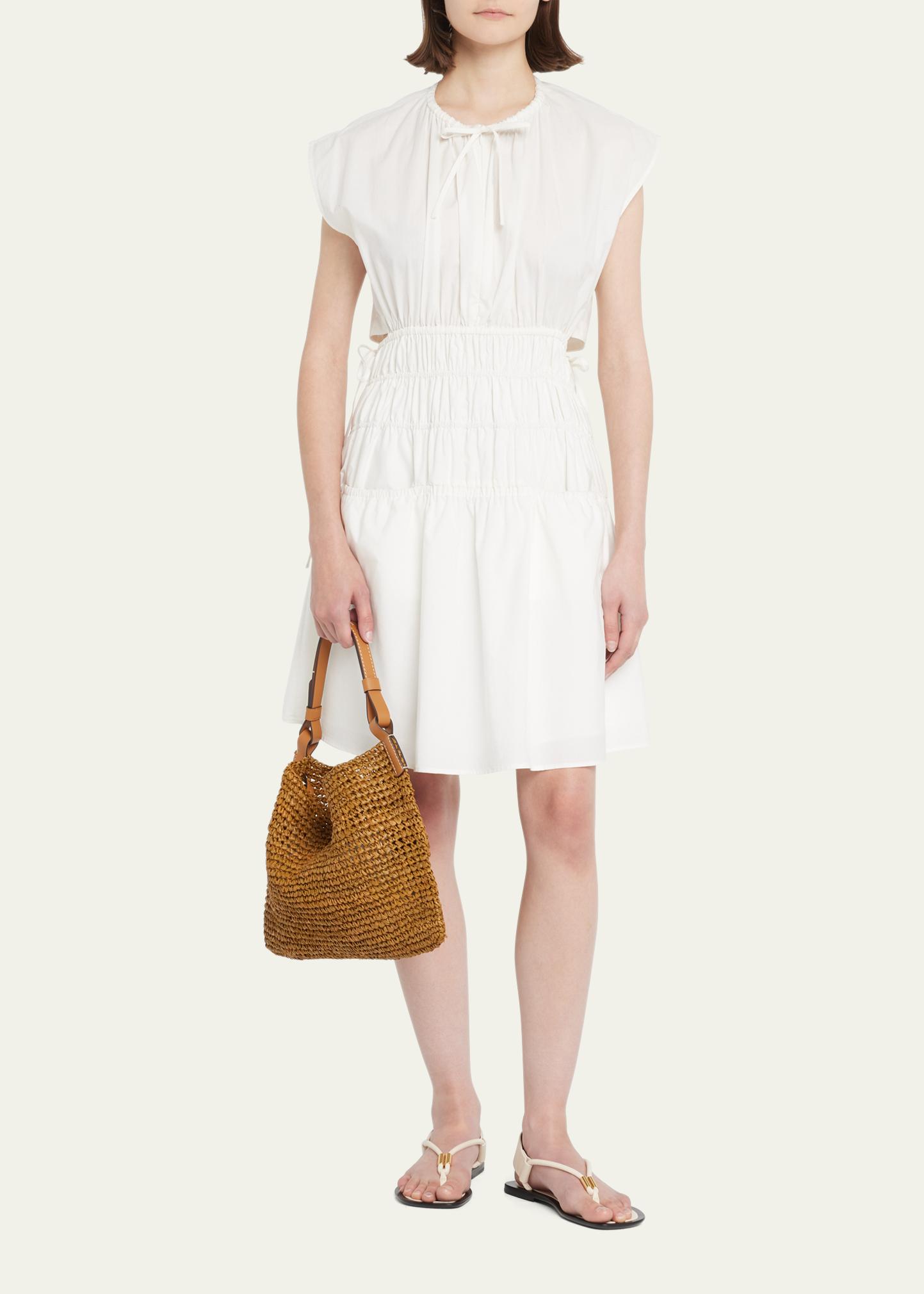 Proenza Schouler White Label Minetta Raffia Shoulder Bag
