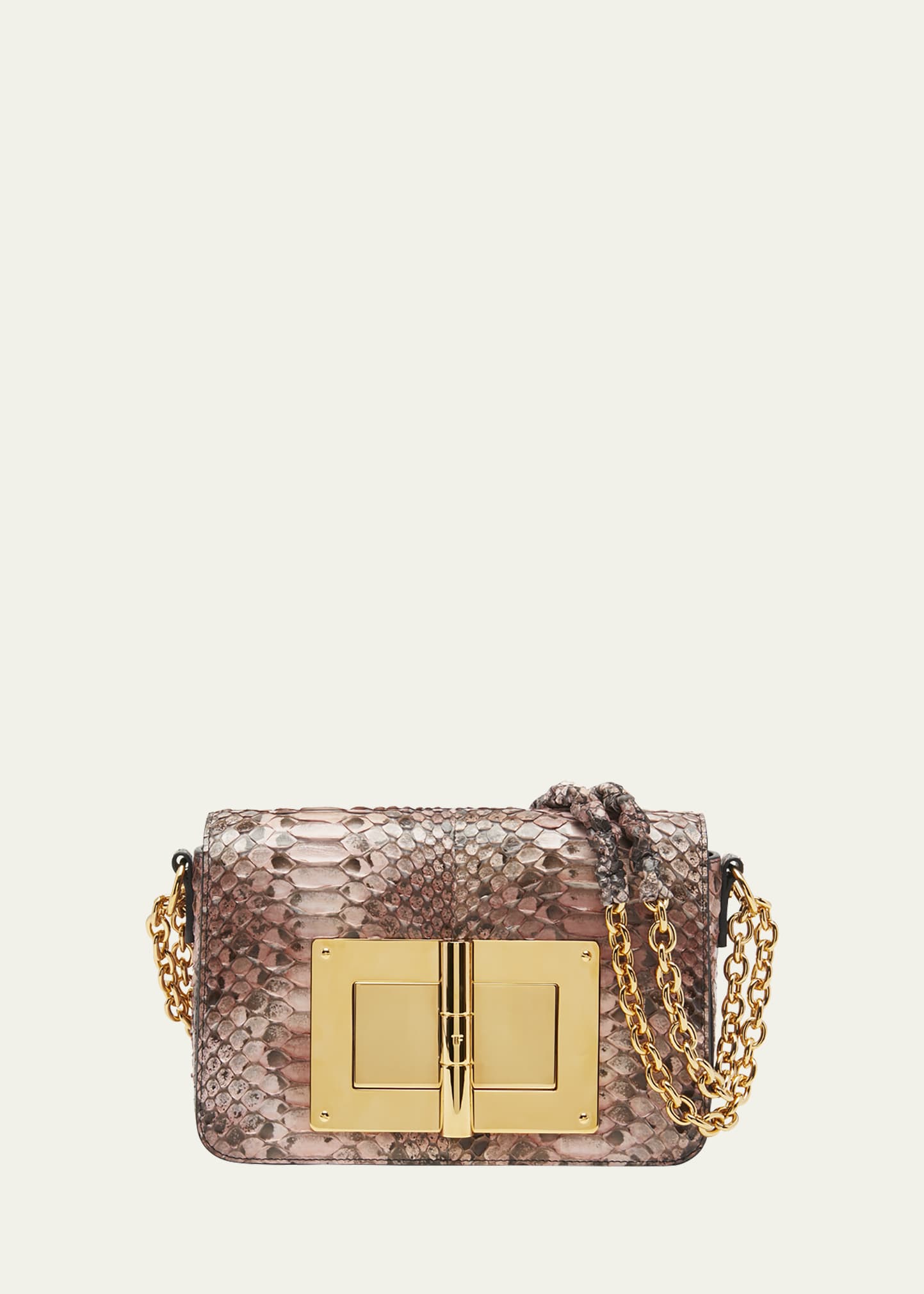 TOM FORD black Medium Python Natalia Shoulder Bag