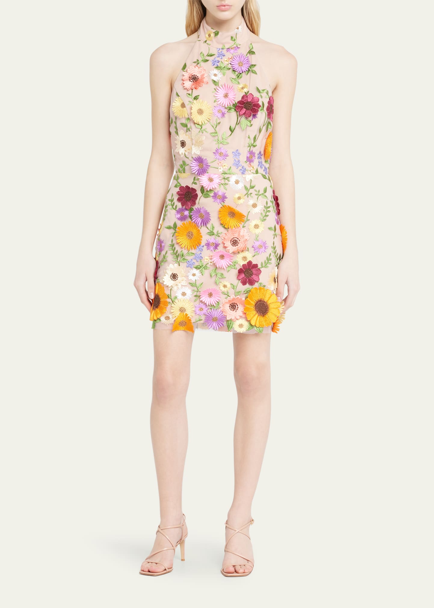 Herlipto】Embroidery Poplin ふさぐ Mini Dress