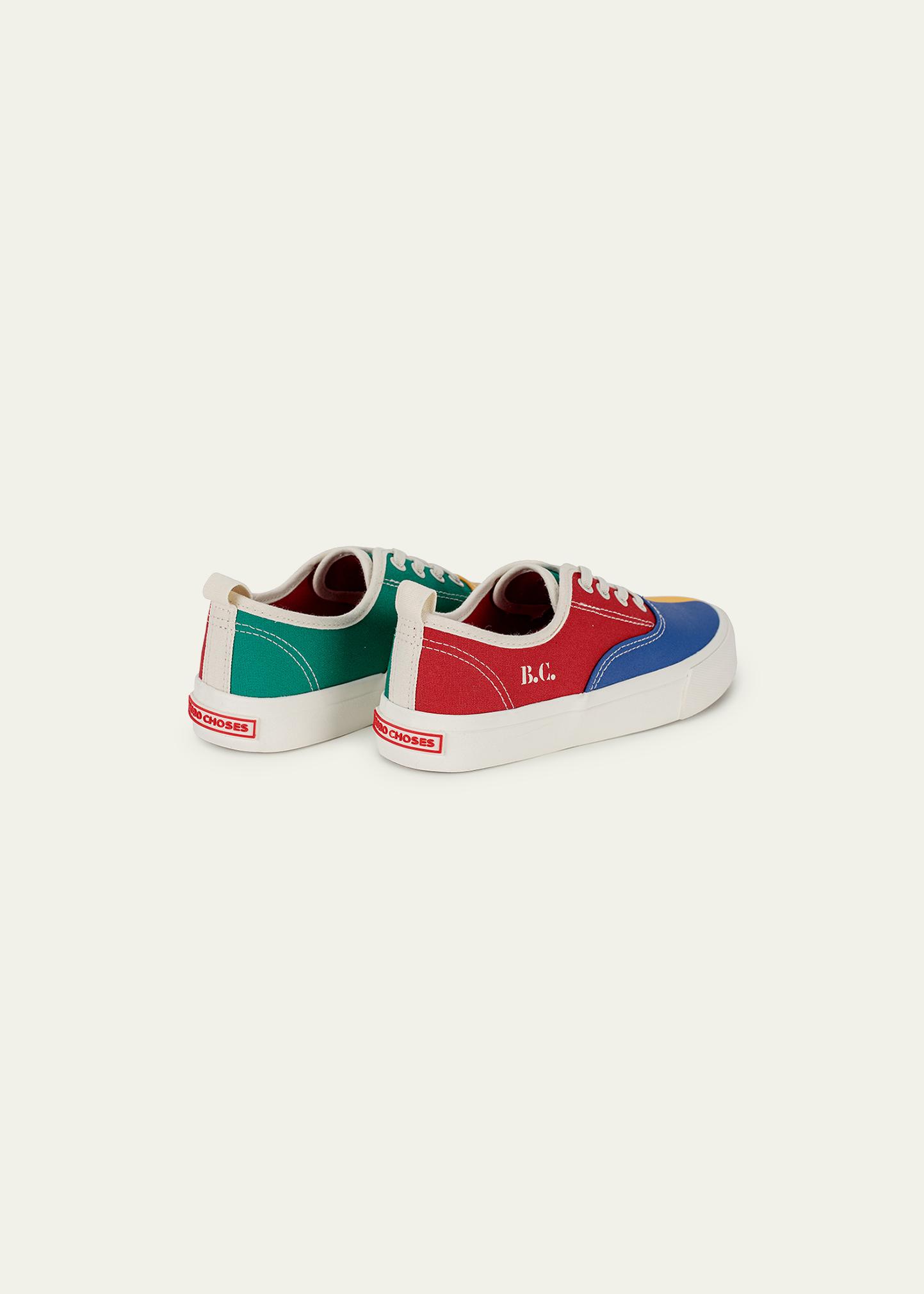 Bobo Choses Boy's Colorblock Canvas Low-Top Trainers, Toddler/Kids