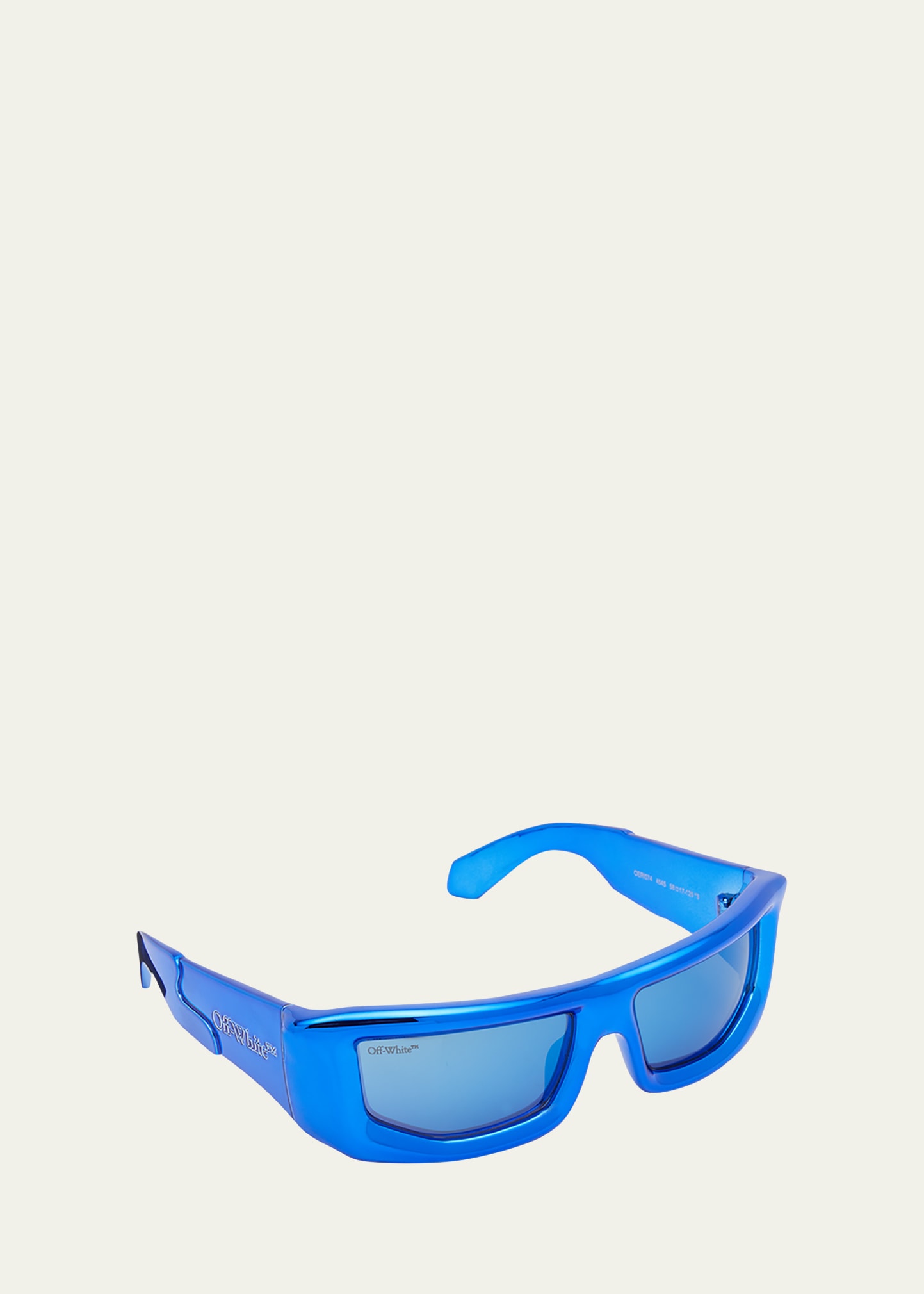 Off-White Men's Volcanite Acetate Wrap Sunglasses - Bergdorf Goodman