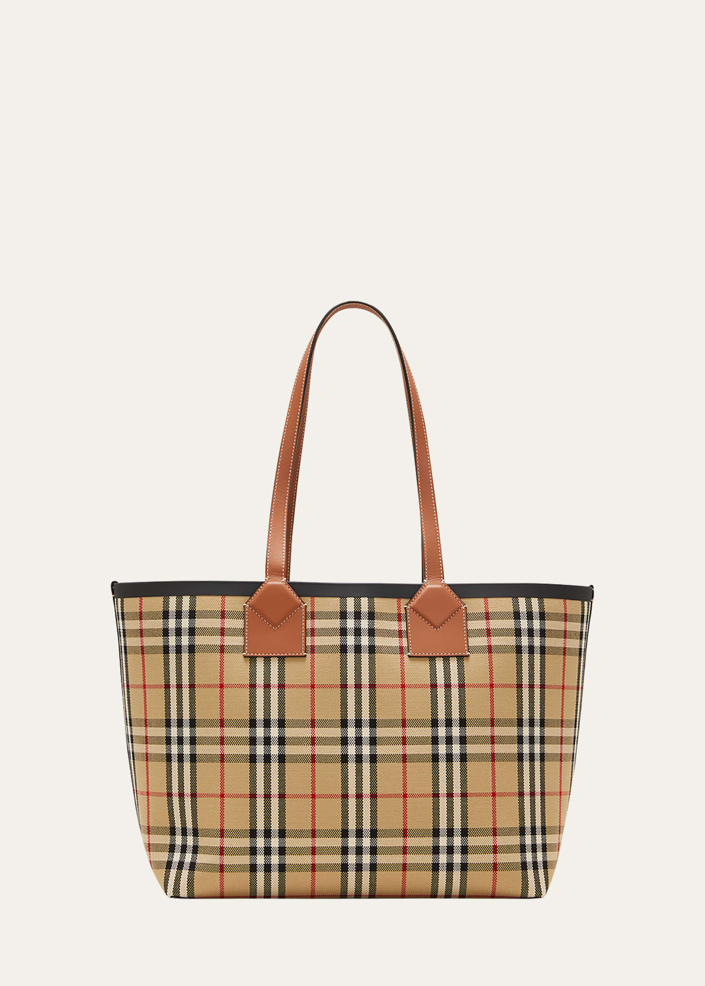 Burberry Heritage Medium Check Tote Bag