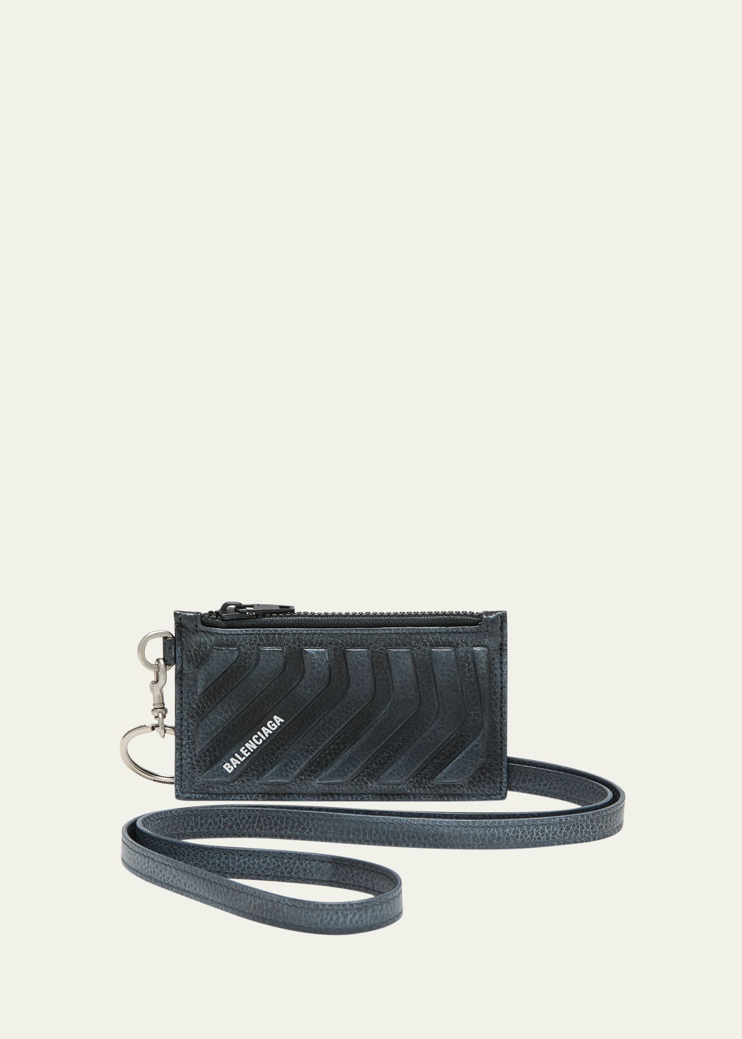 Balenciaga Unisex Mini Shopping Bag Keyring in Black