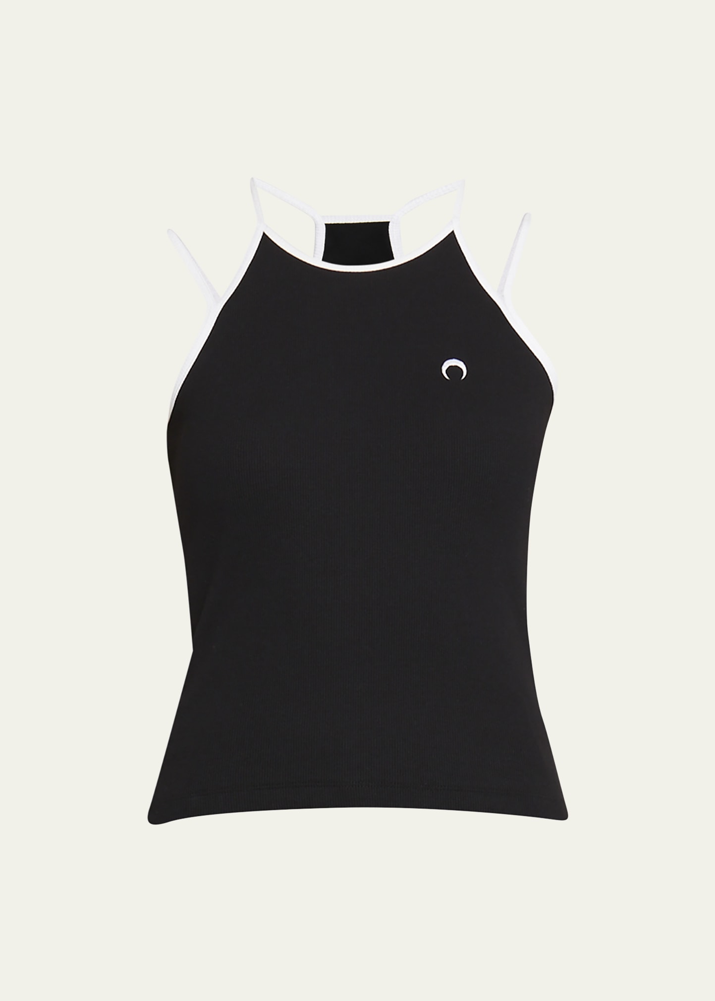 Moon Logo Double Strap Fitted Tank