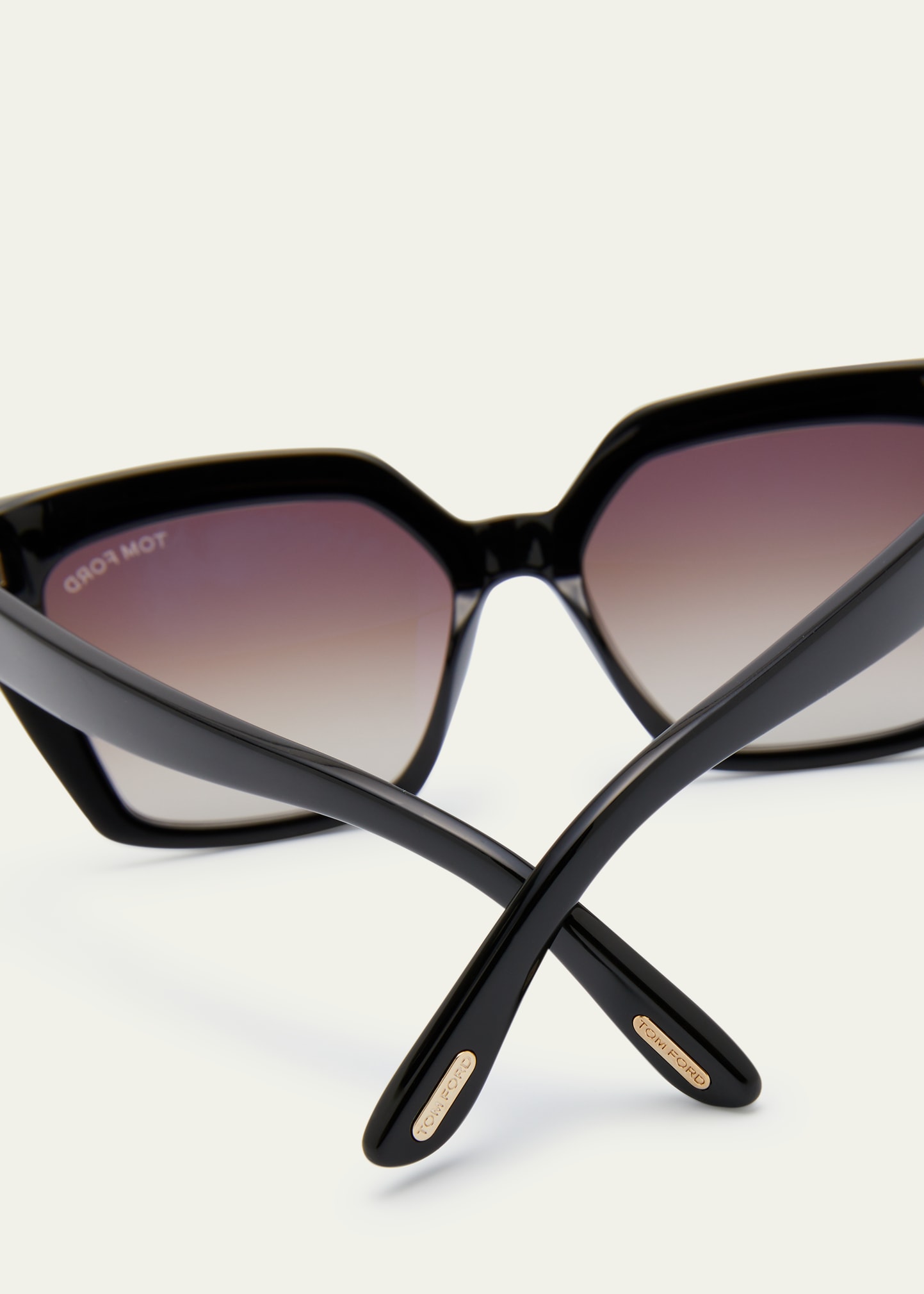 TOM FORD Winona Acetate T-Logo Cat-Eye Sunglasses - Bergdorf Goodman
