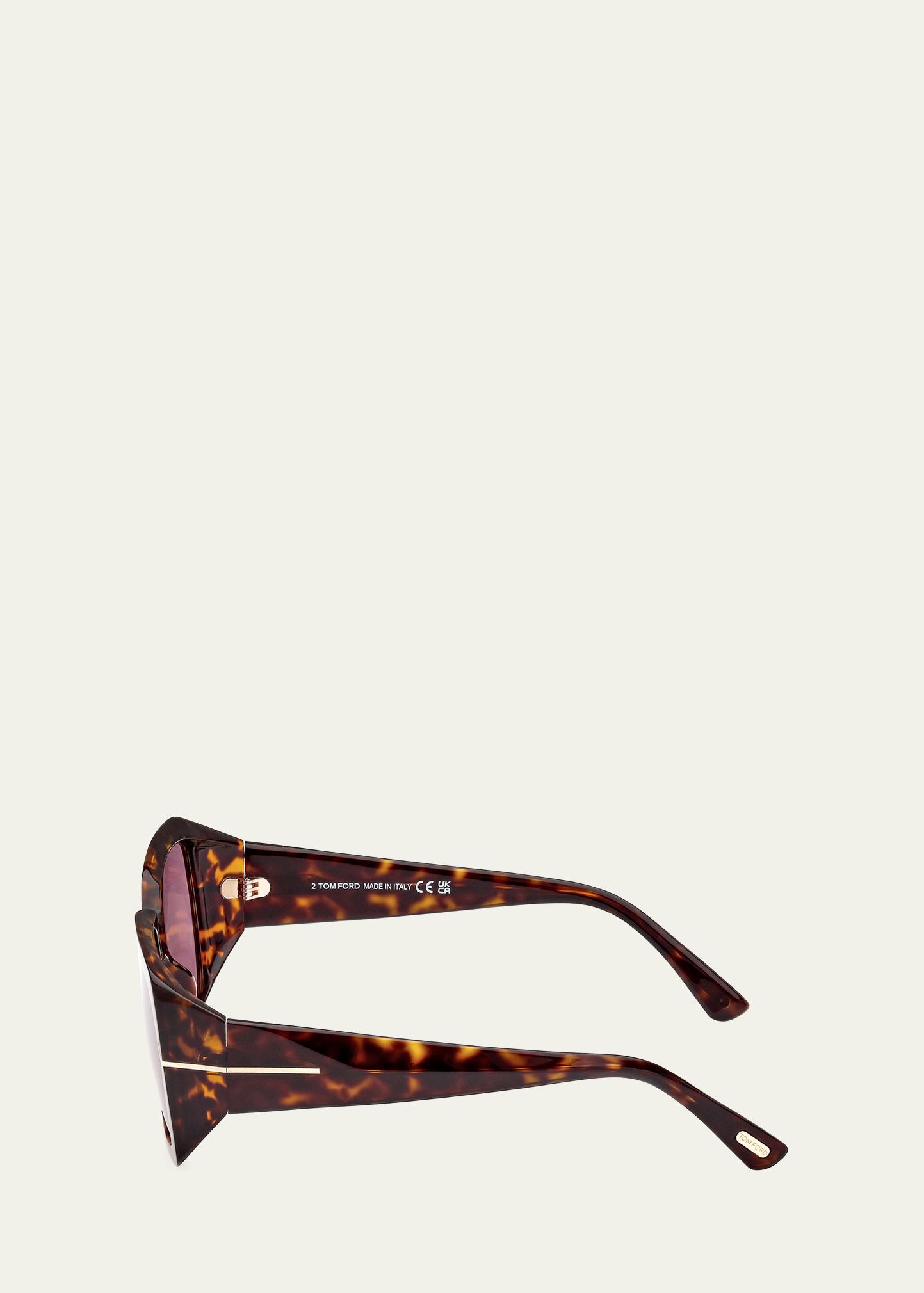 TOM FORD Tortoise Square Acetate Sunglasses - Bergdorf Goodman