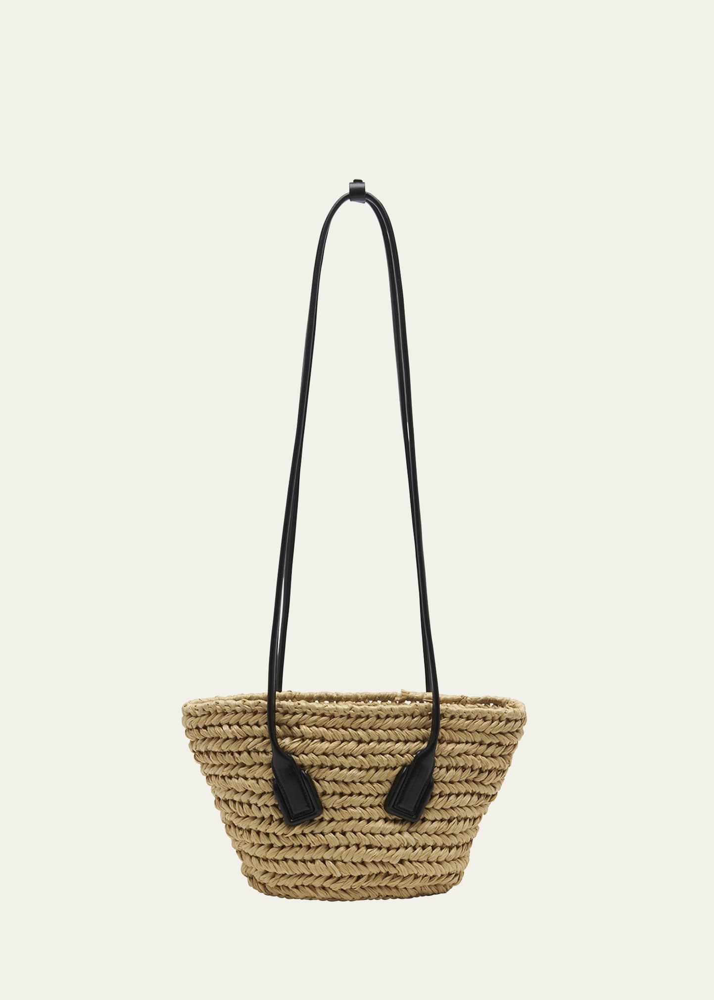Bottega Veneta Arco Small Crochet Raffia Shoulder Bag