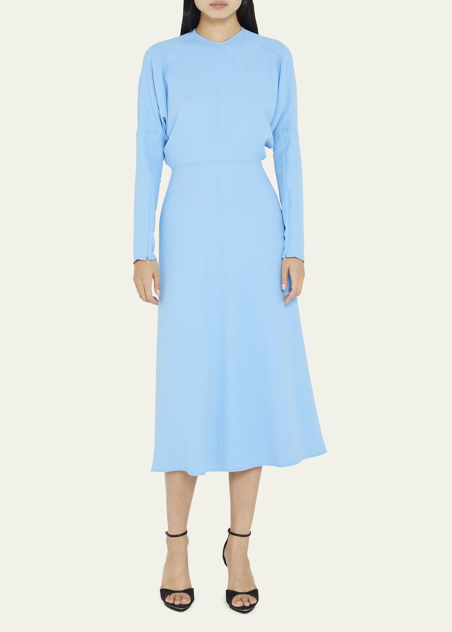 victoria beckham dolman sleeve midi dress Victoria Beckham Dolman-Sleeve A-Line Midi Dress
