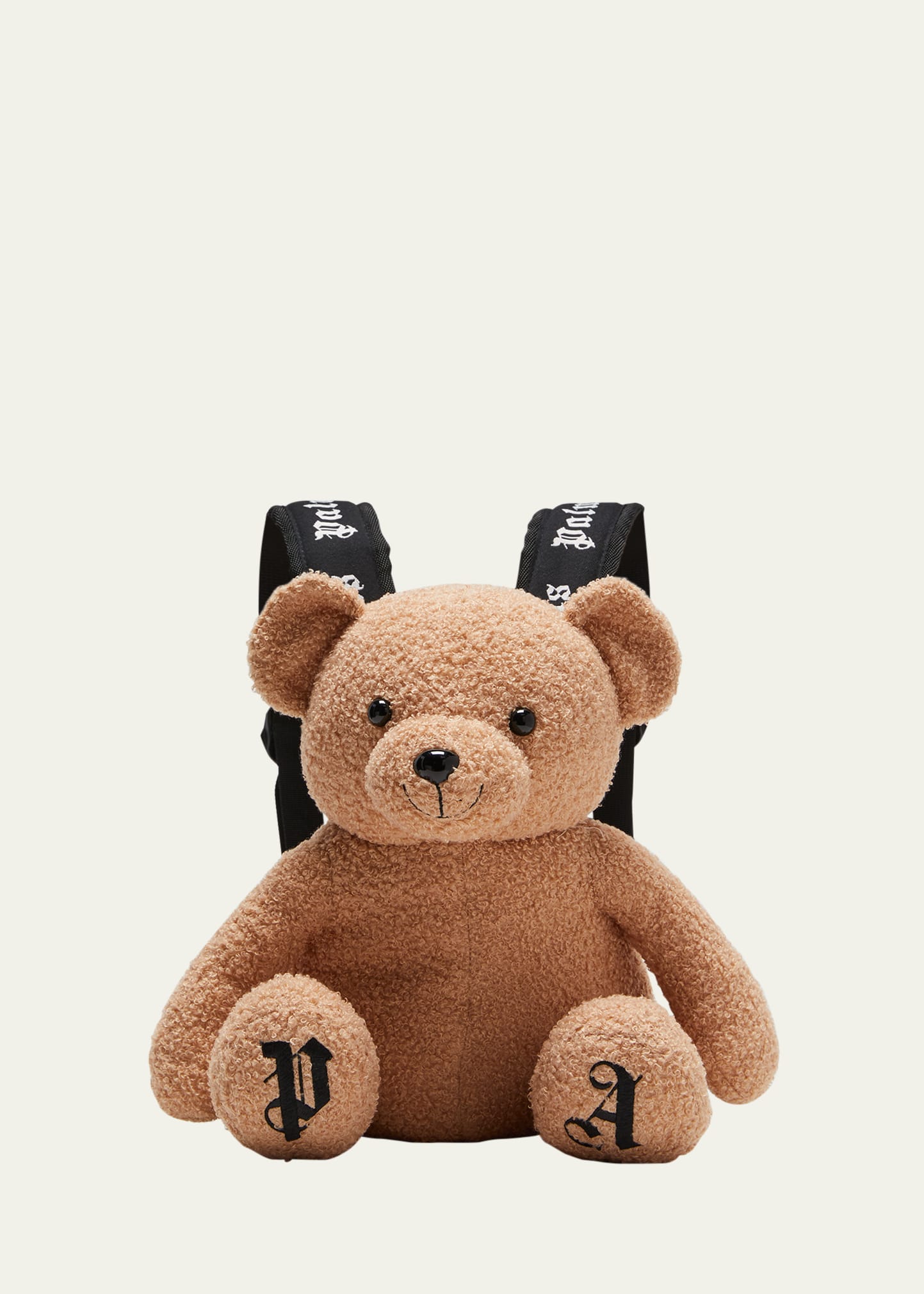 Palm Angels Kid's Embroidered Logo Teddy Backpack - Bergdorf