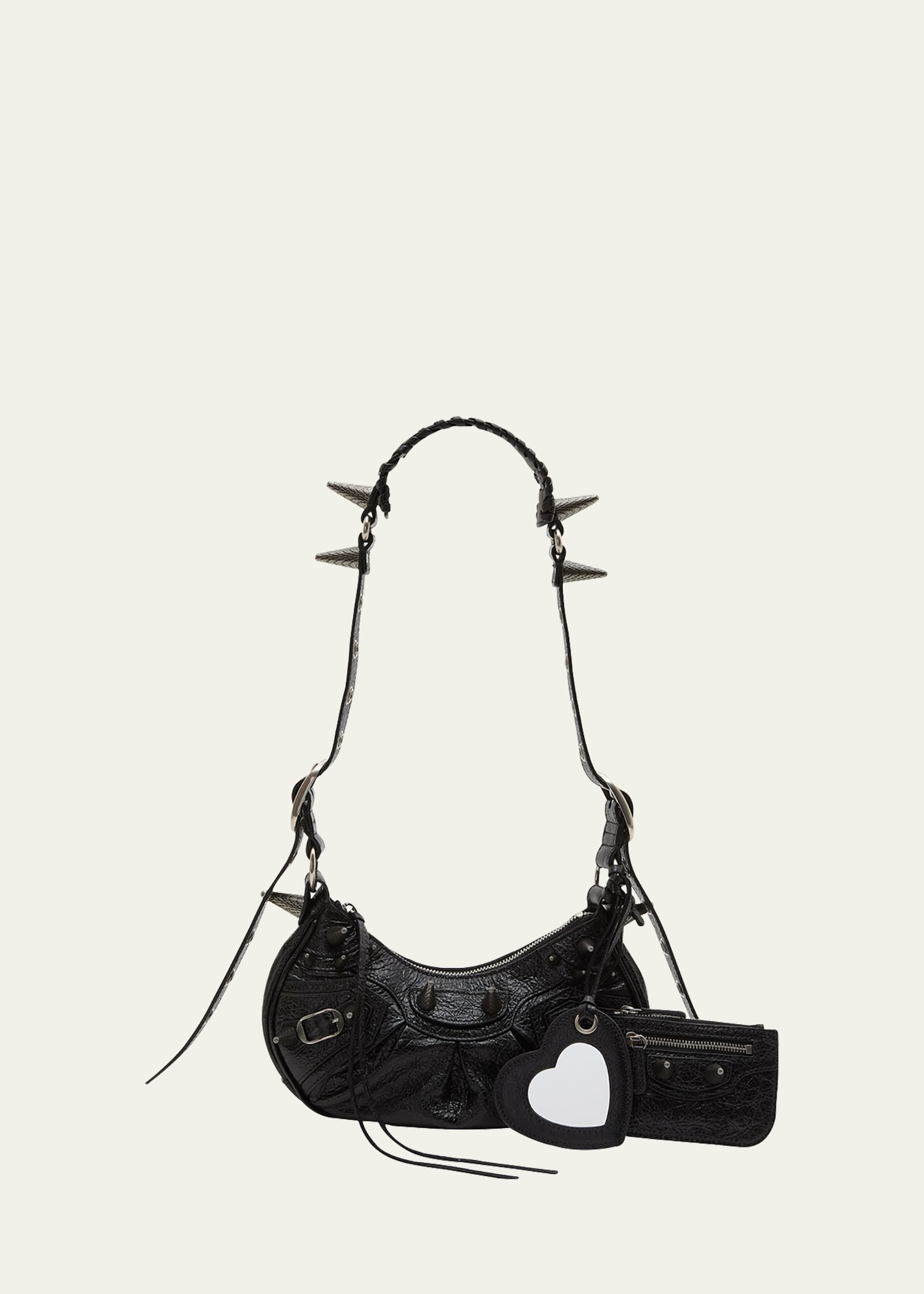 Balenciaga Le Cagole XS Spike Leather Shoulder Bag - Bergdorf Goodman