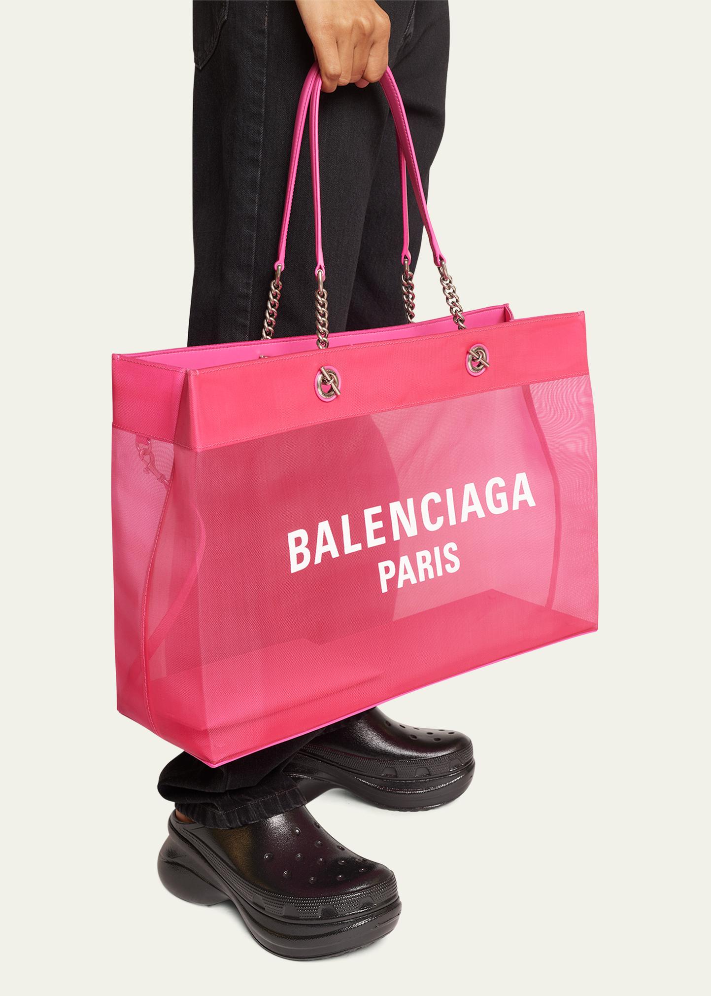Balenciaga Large Duty Free Mesh Tote Womens