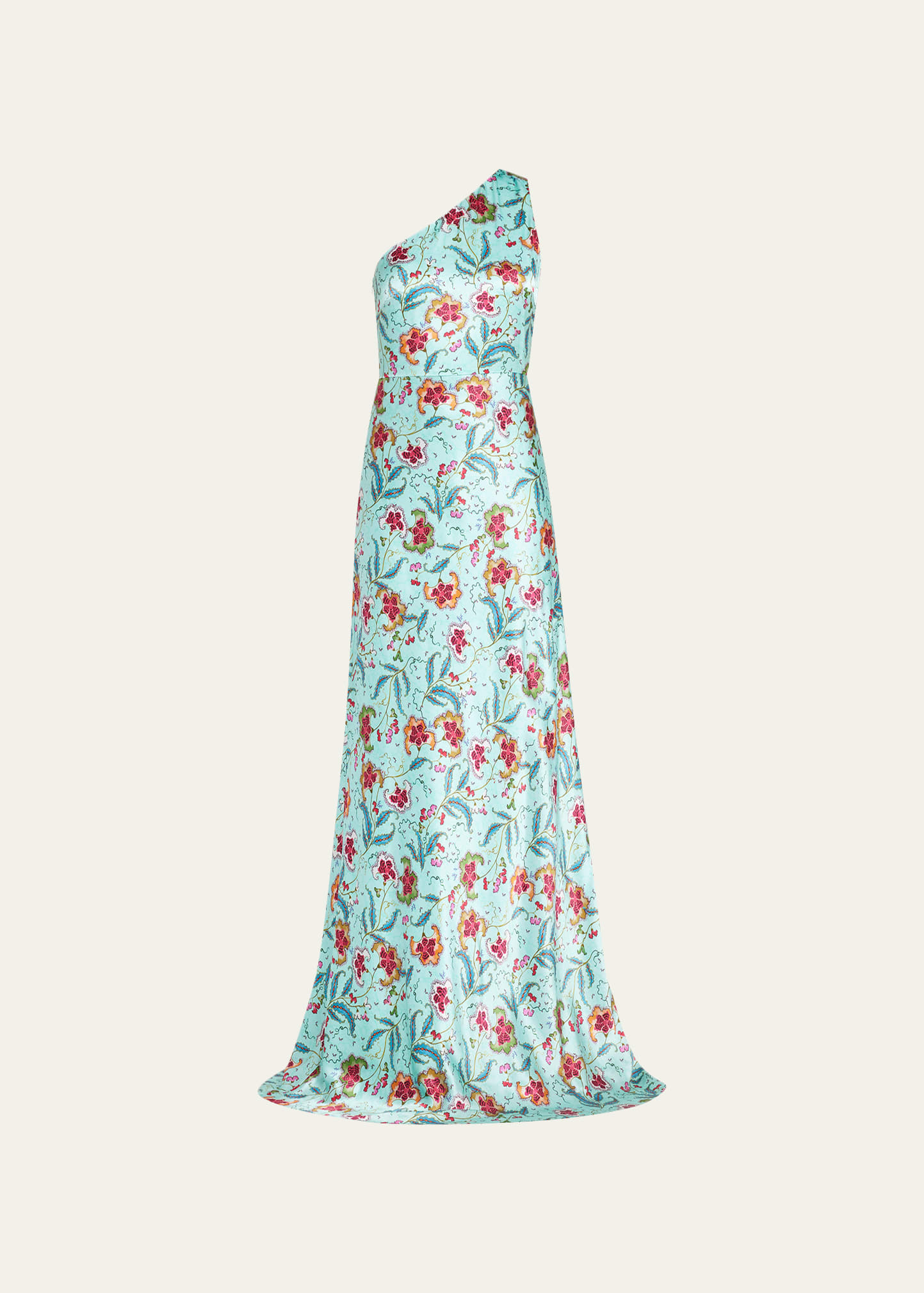 chinese dress ladies Queen Hera One Shoulder Maxi Dress | Vegan Silk