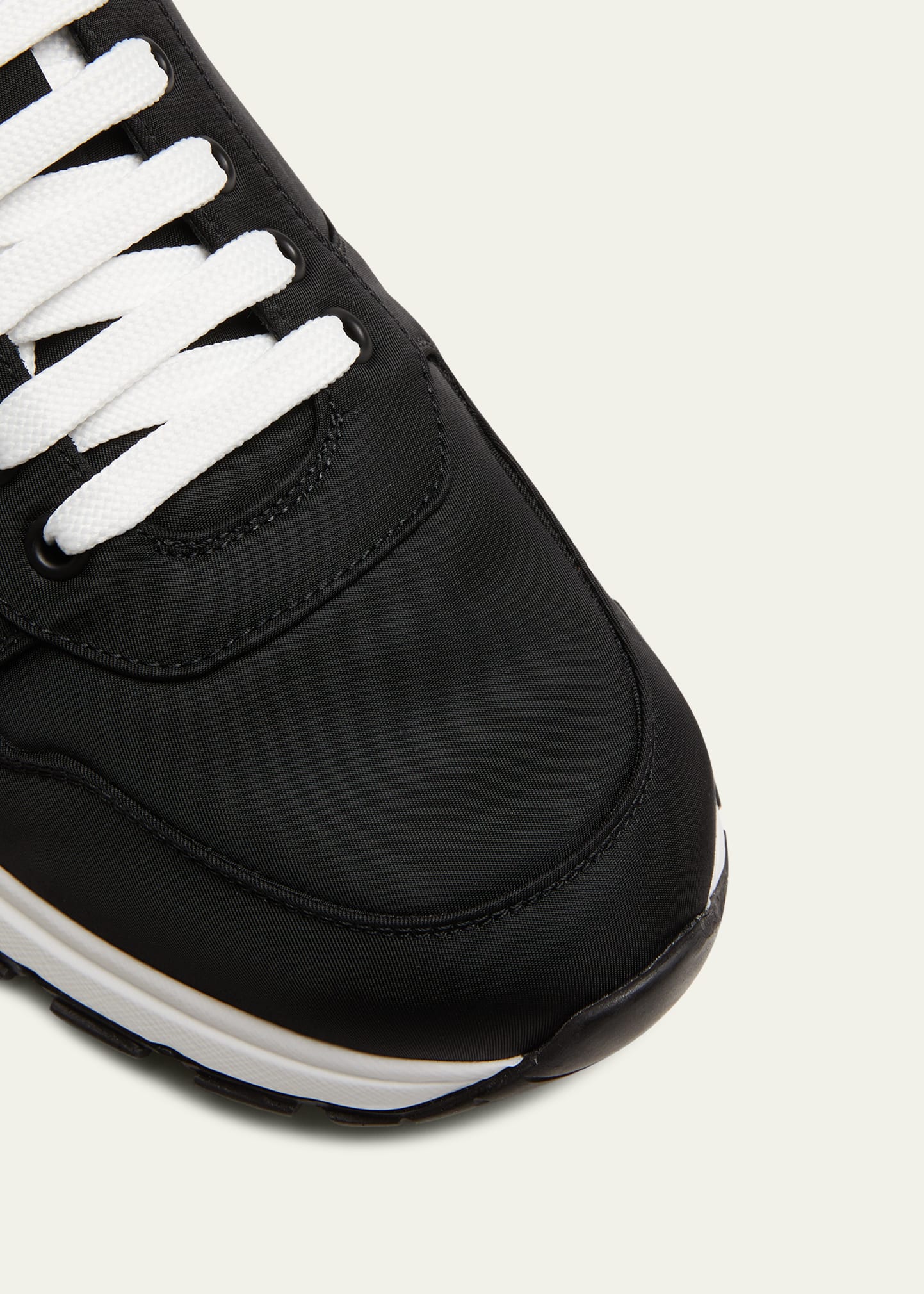 Prada Men's Prax Triangle Logo Nylon Low-Top Sneakers - Bergdorf