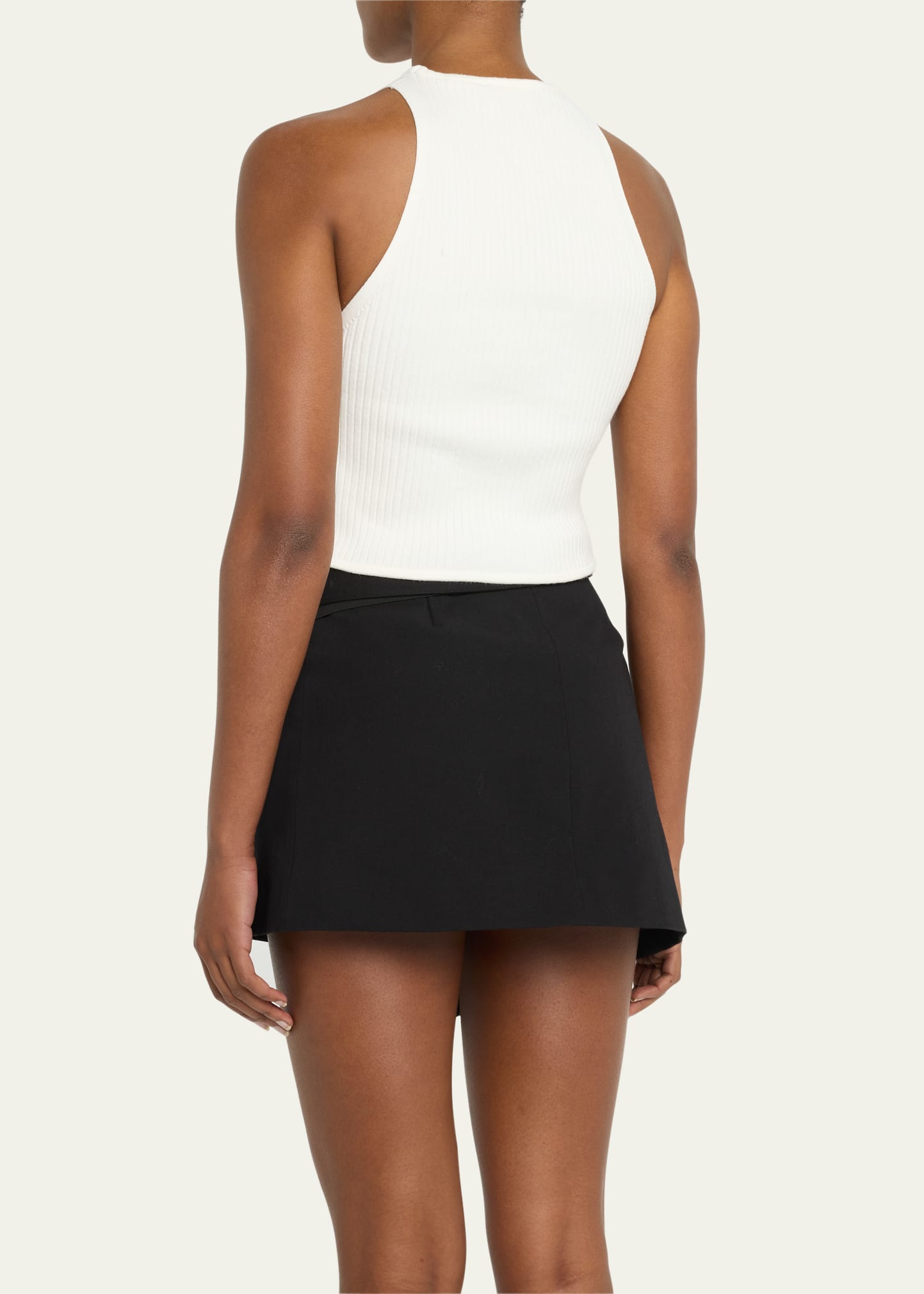 Courreges Logo-Embroidered Suspenders Tank Top - Bergdorf Goodman