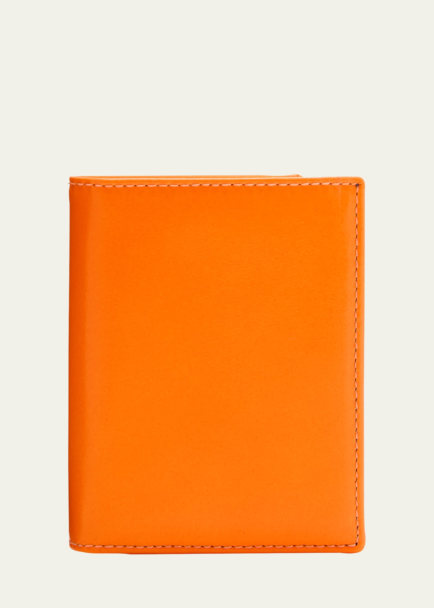 Hermes Orange Leather Bi-Fold Wallet Hermes