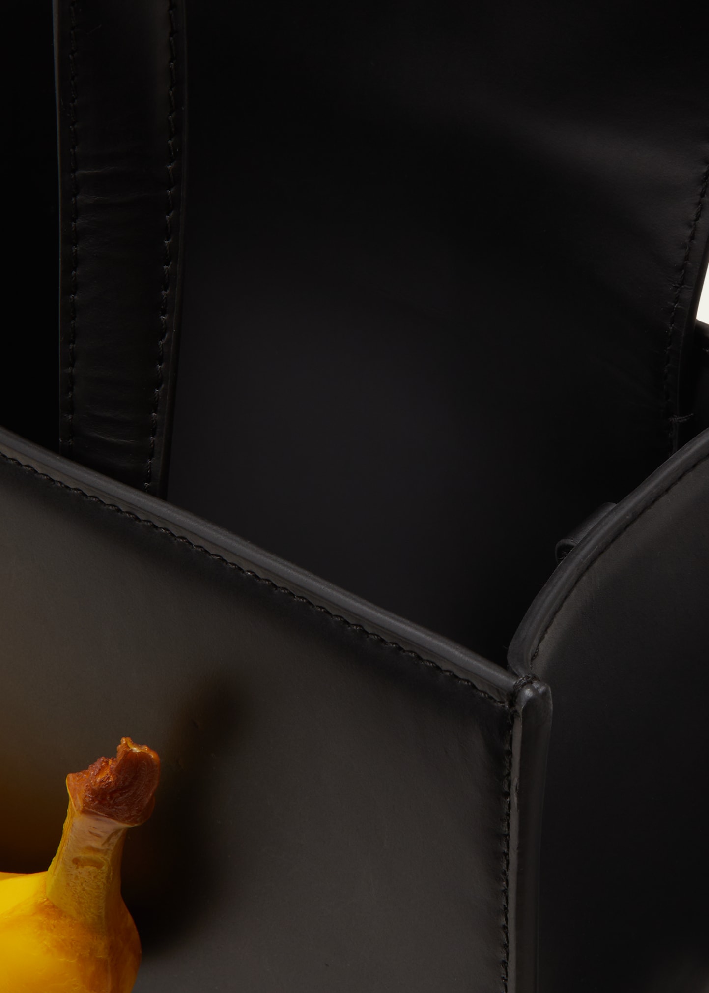 PUPPETS AND PUPPETS Medium Banana Leather Top-Handle Bag