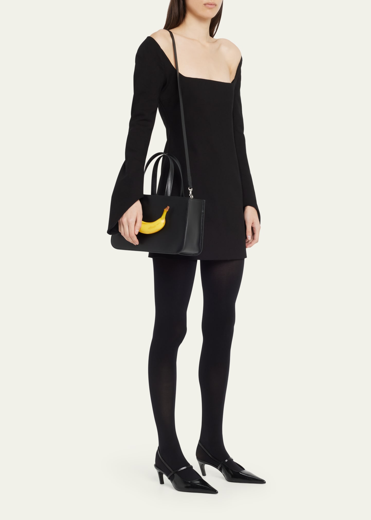 PUPPETS AND PUPPETS Medium Banana Leather Top-Handle Bag