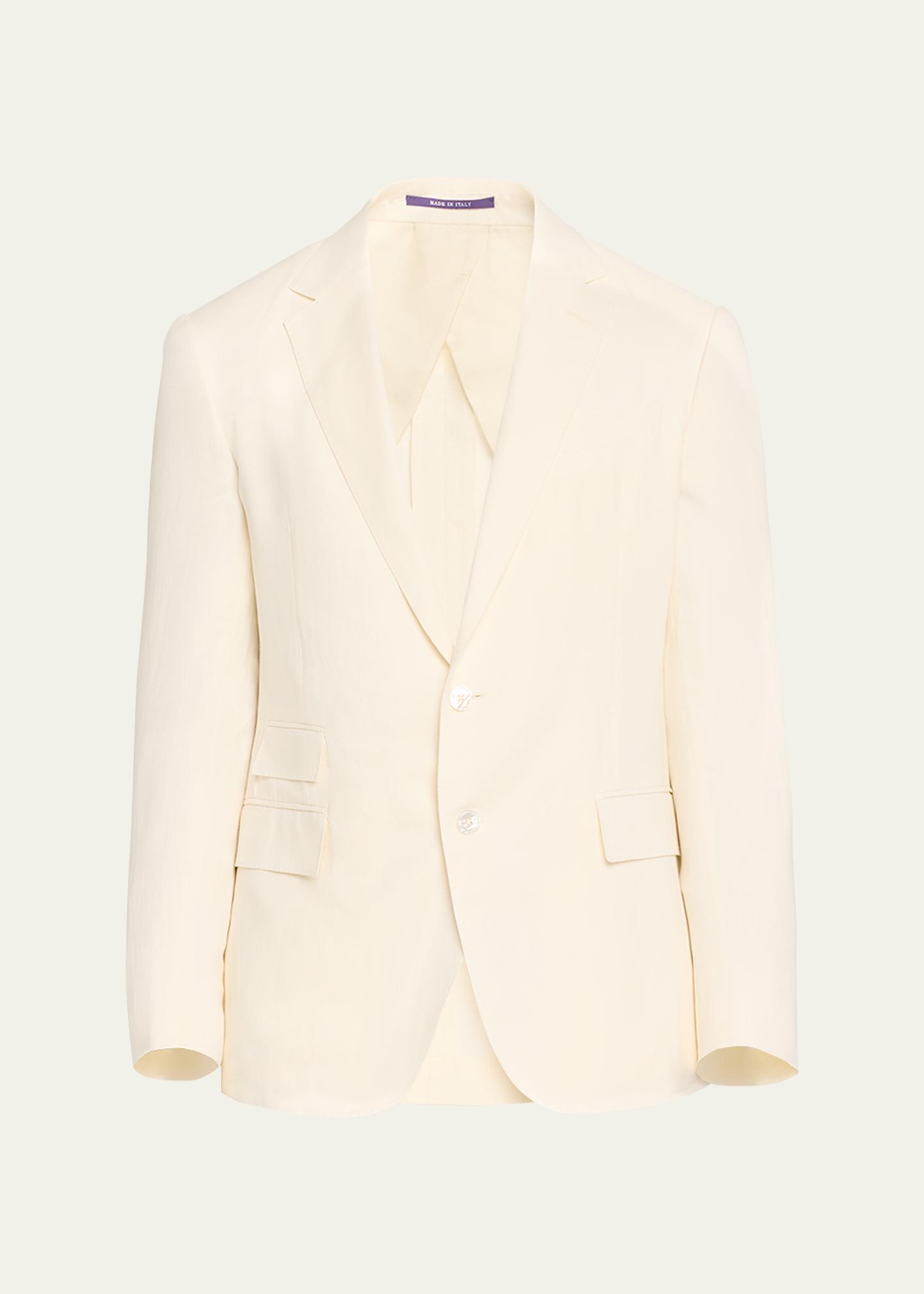 Ralph Lauren Purple Label Kent Hand-Tailored Silk-Linen Jacket