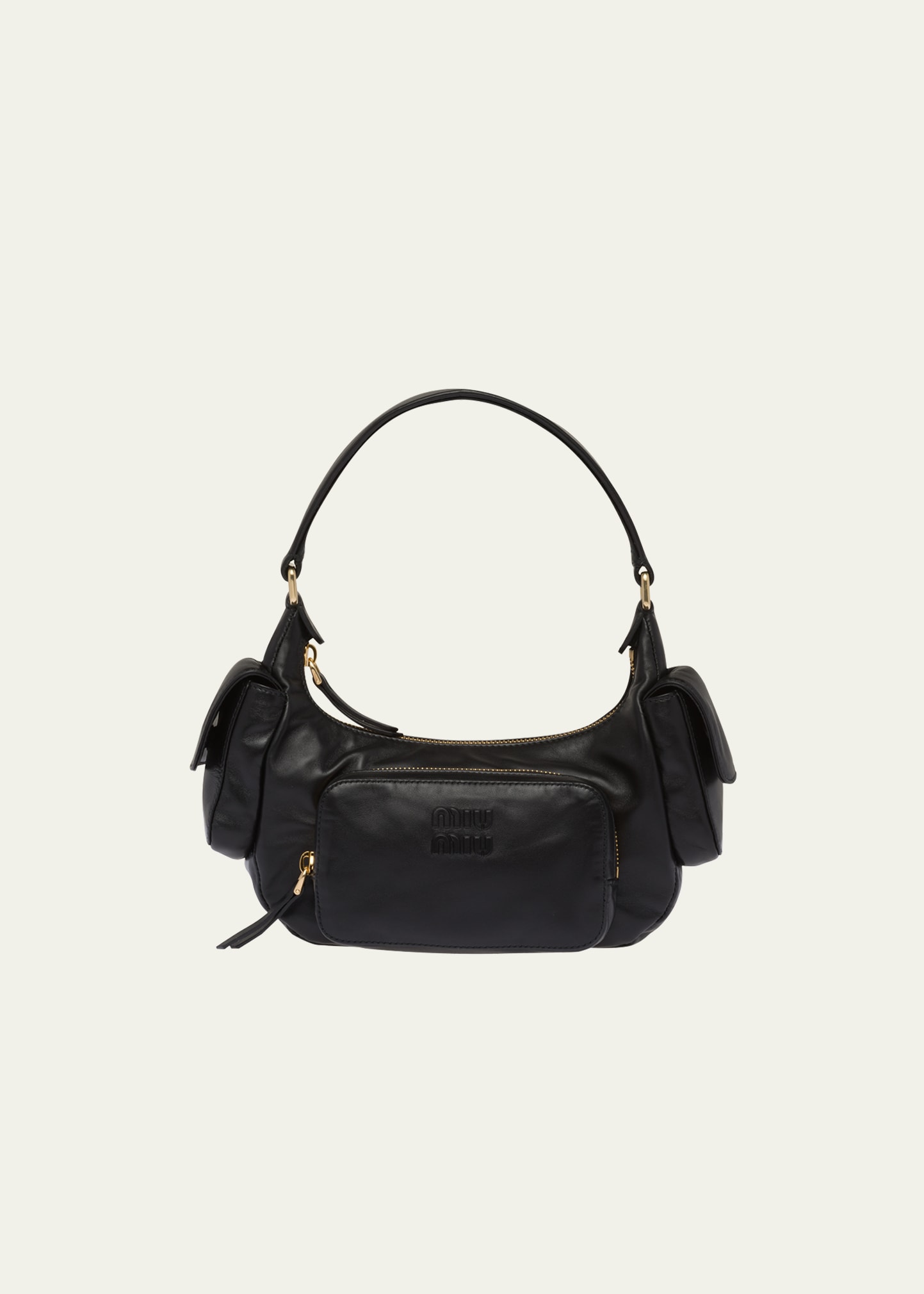Miu Miu Pocket Napa Leather Shoulder Bag - Bergdorf Goodman 
