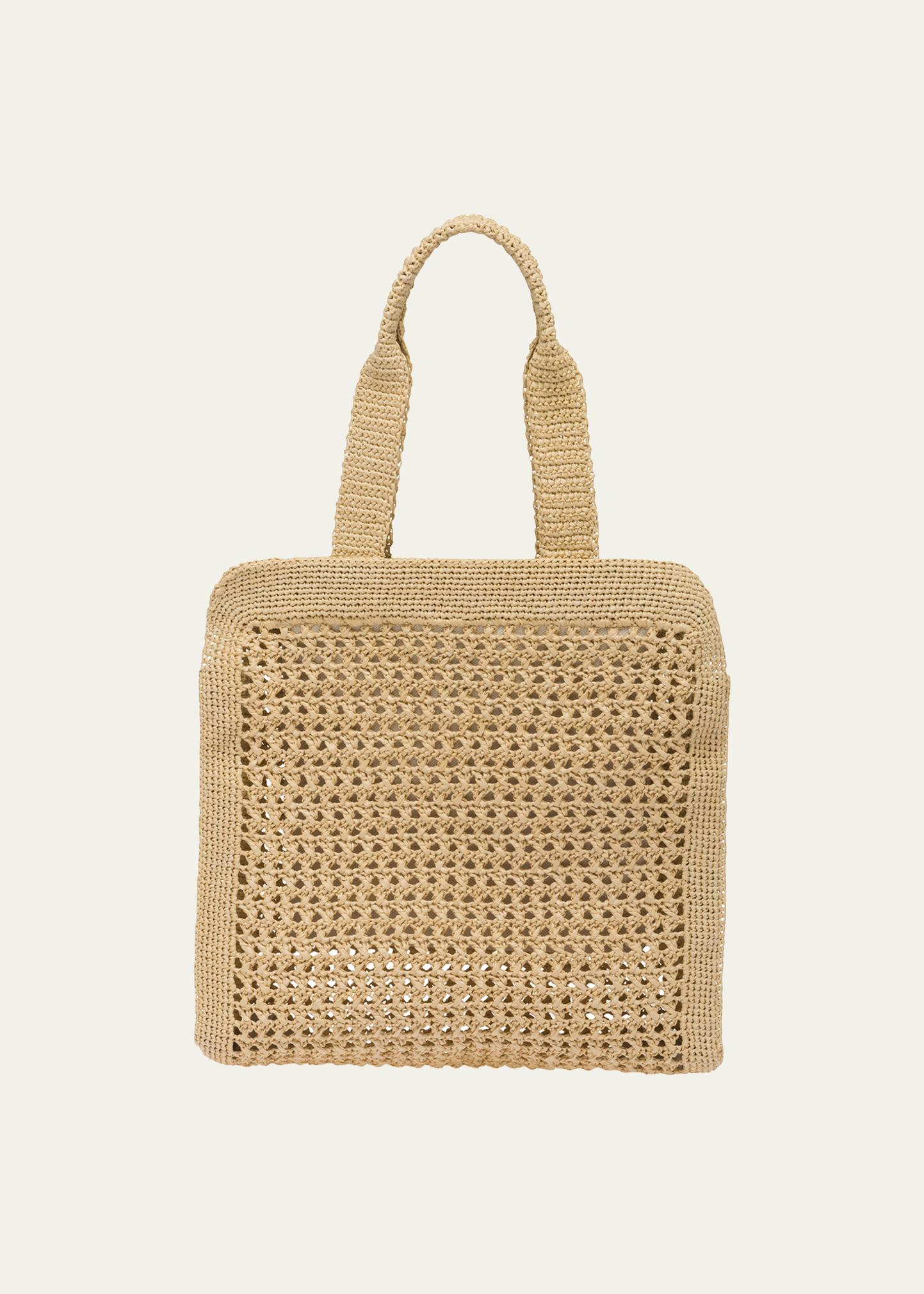 Miu Miu Crochet Logo Tote Bag - Bergdorf Goodman