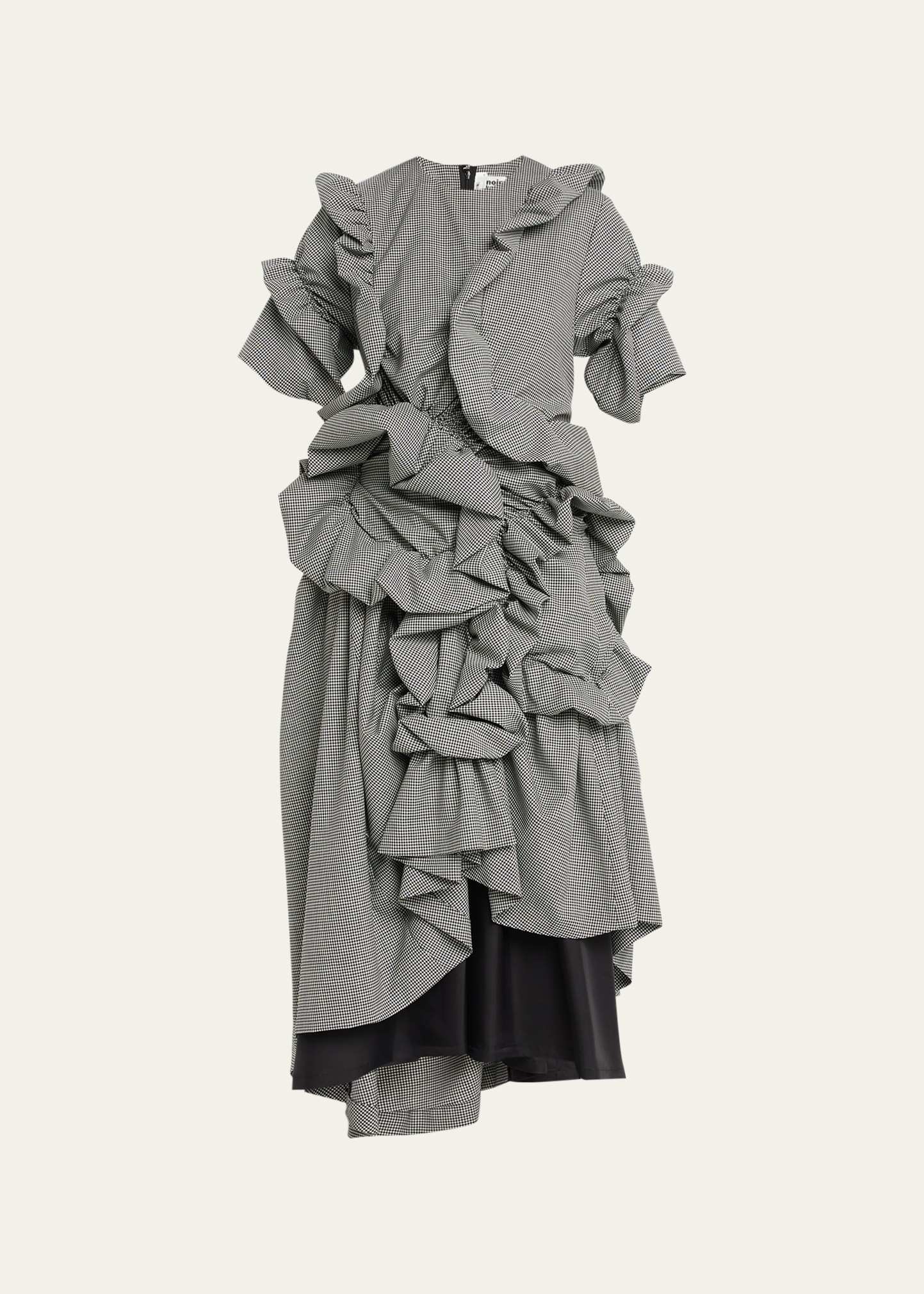 ワンピース noir kei ninomiya Frilly Shirt Dress 6-noir-kei-ninomiya-noir-kei-