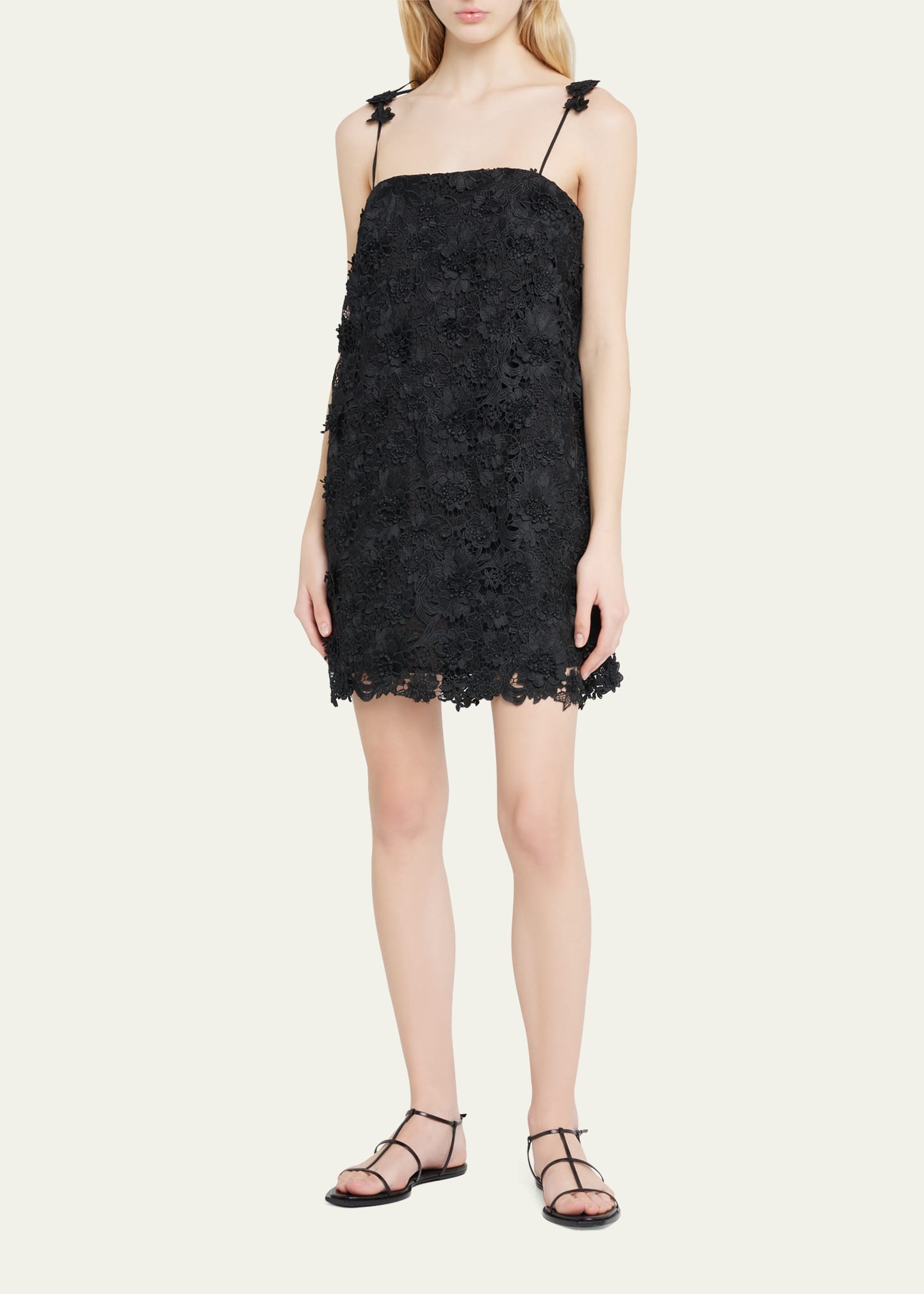 Zimmermann Raie Lace Flower Mini Dress - Bergdorf Goodman