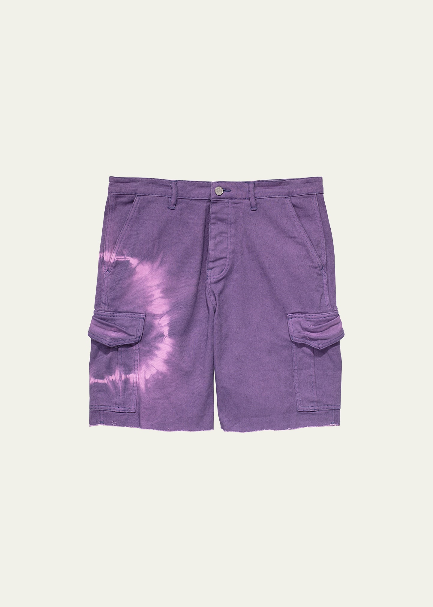 purple cargo shorts