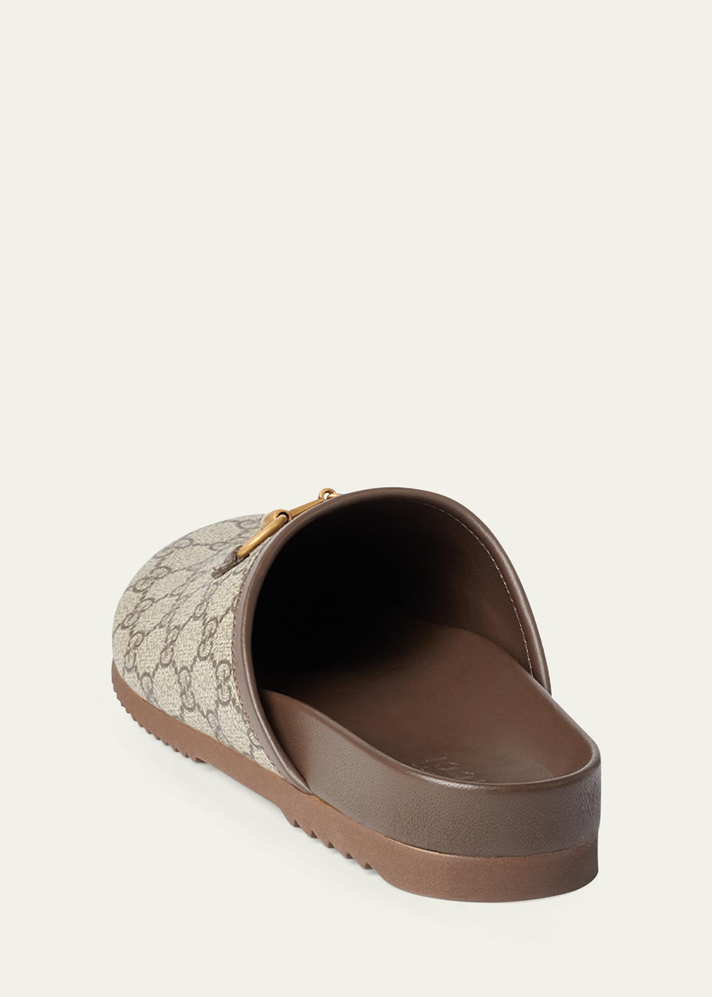GUCCI MEN\'S GG HORSEBIT SLIPPER GUCCI Princetown horsebit-detailed leather slippers | NET-A  main image 3