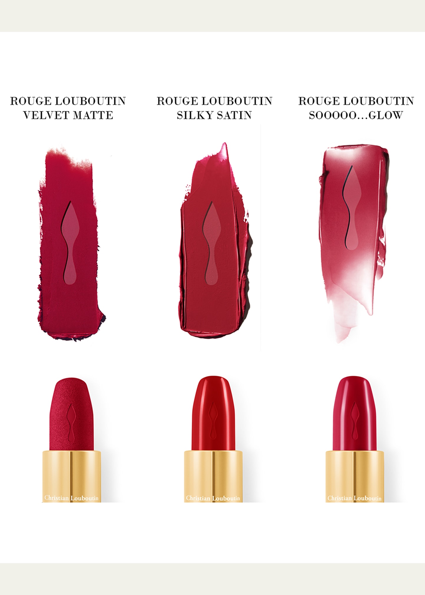 Christian Louboutin Rouge 口紅 3本セット Christian Louboutin Lip Trio Rouge Louboutin Coffret - Bergdorf