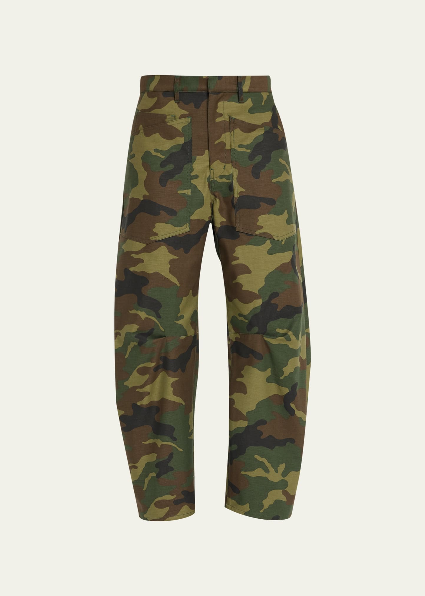 Nili Lotan Shon Camo Wide-Leg Ankle Pants - Bergdorf Goodman display picture 1
