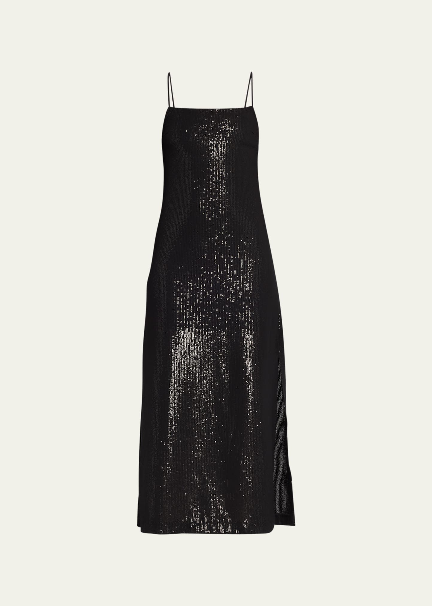 max mara sequin dress Max Mara | Woman - Sequinned viscose yarn dress - Black