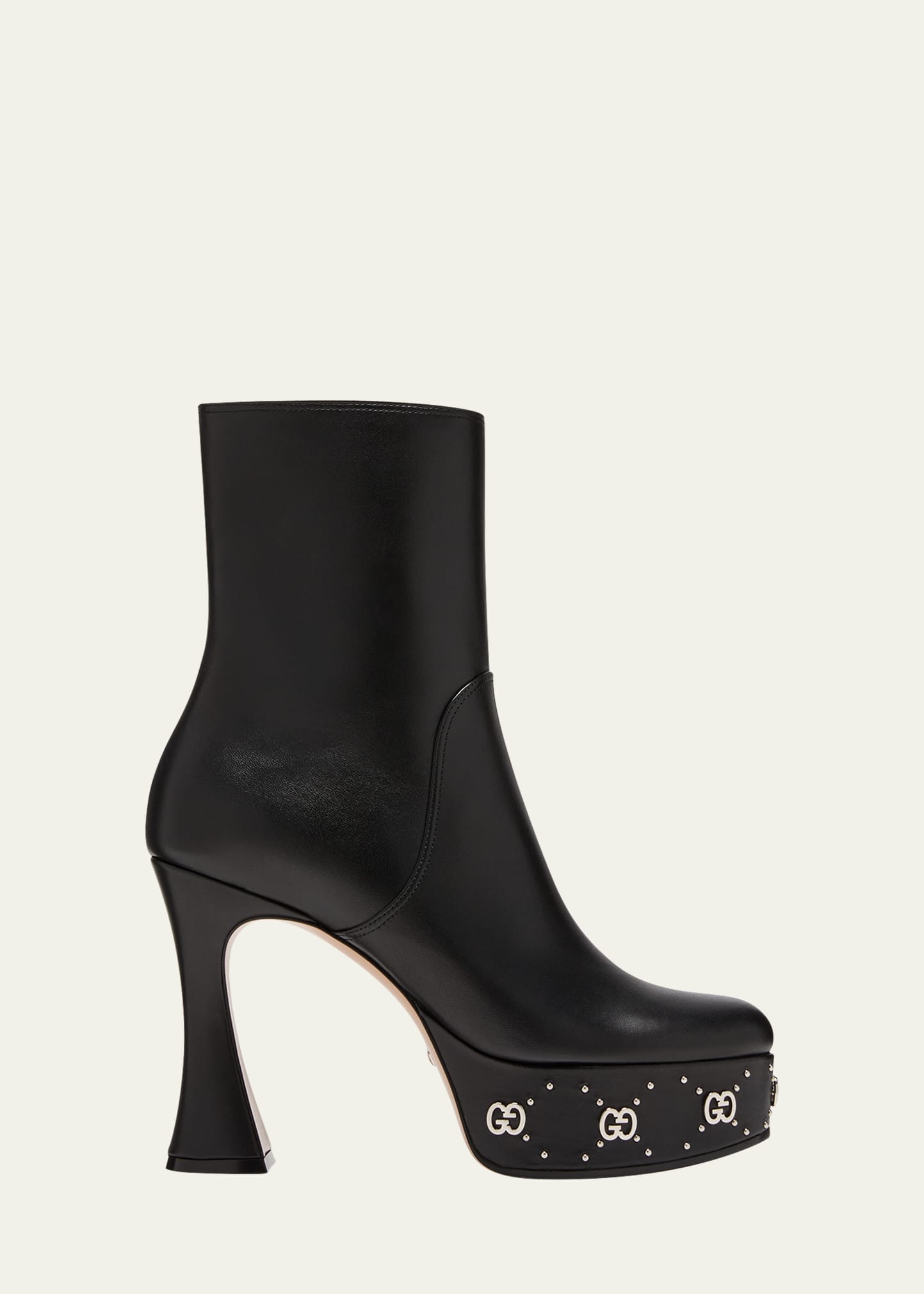 Gucci leather bootie hot sale with studs