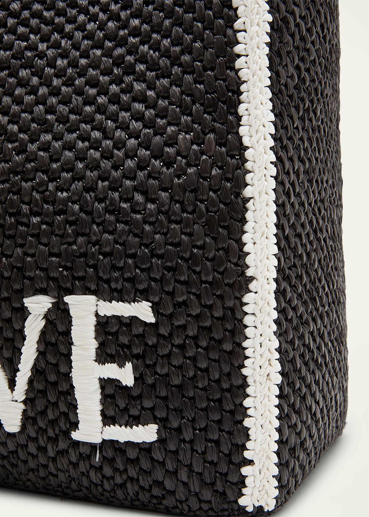 Loewe x Paula's Ibiza Font Logo Large Tote Bag in Raffia