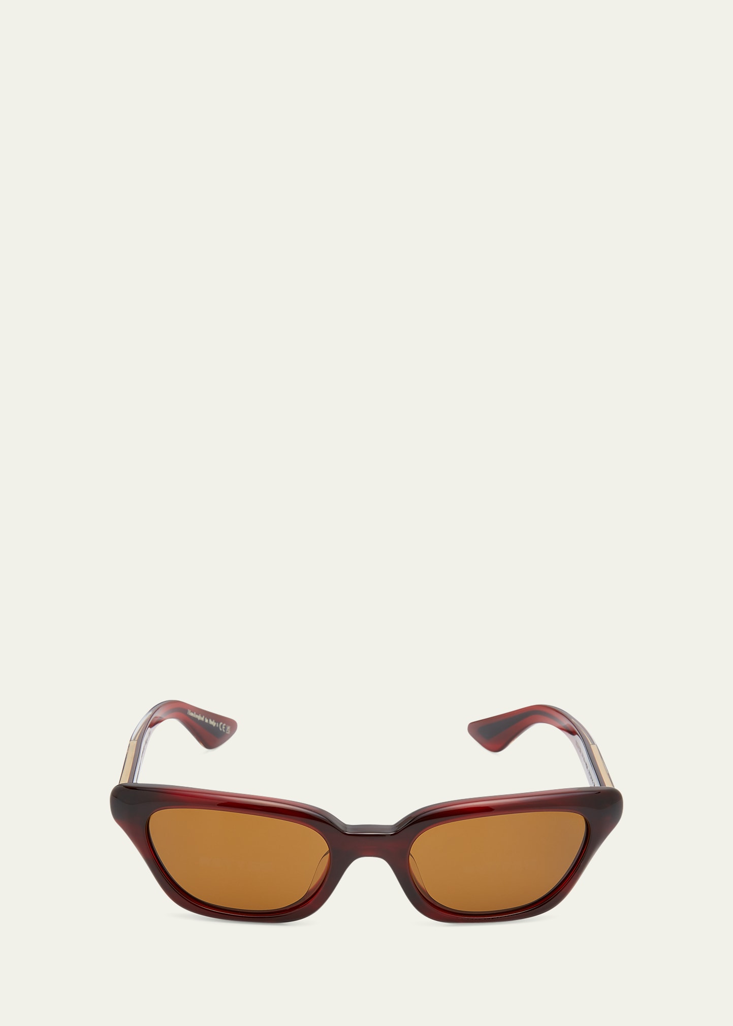 KHAITE x Oliver Peoples 1983C Tortoise Acetate Cat-Eye Sunglasses