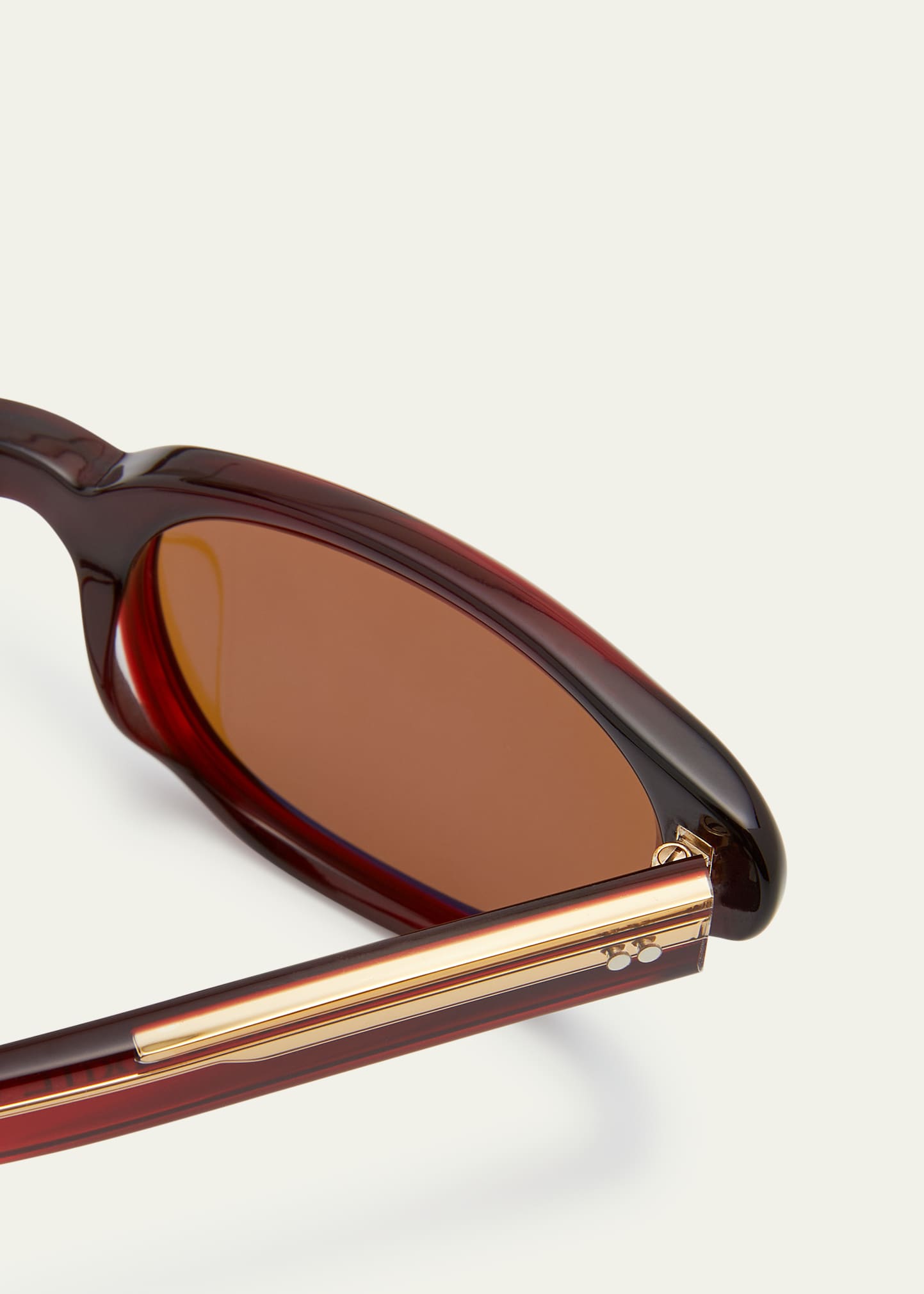 KHAITE x Oliver Peoples 1983C Tortoise Acetate Cat-Eye Sunglasses