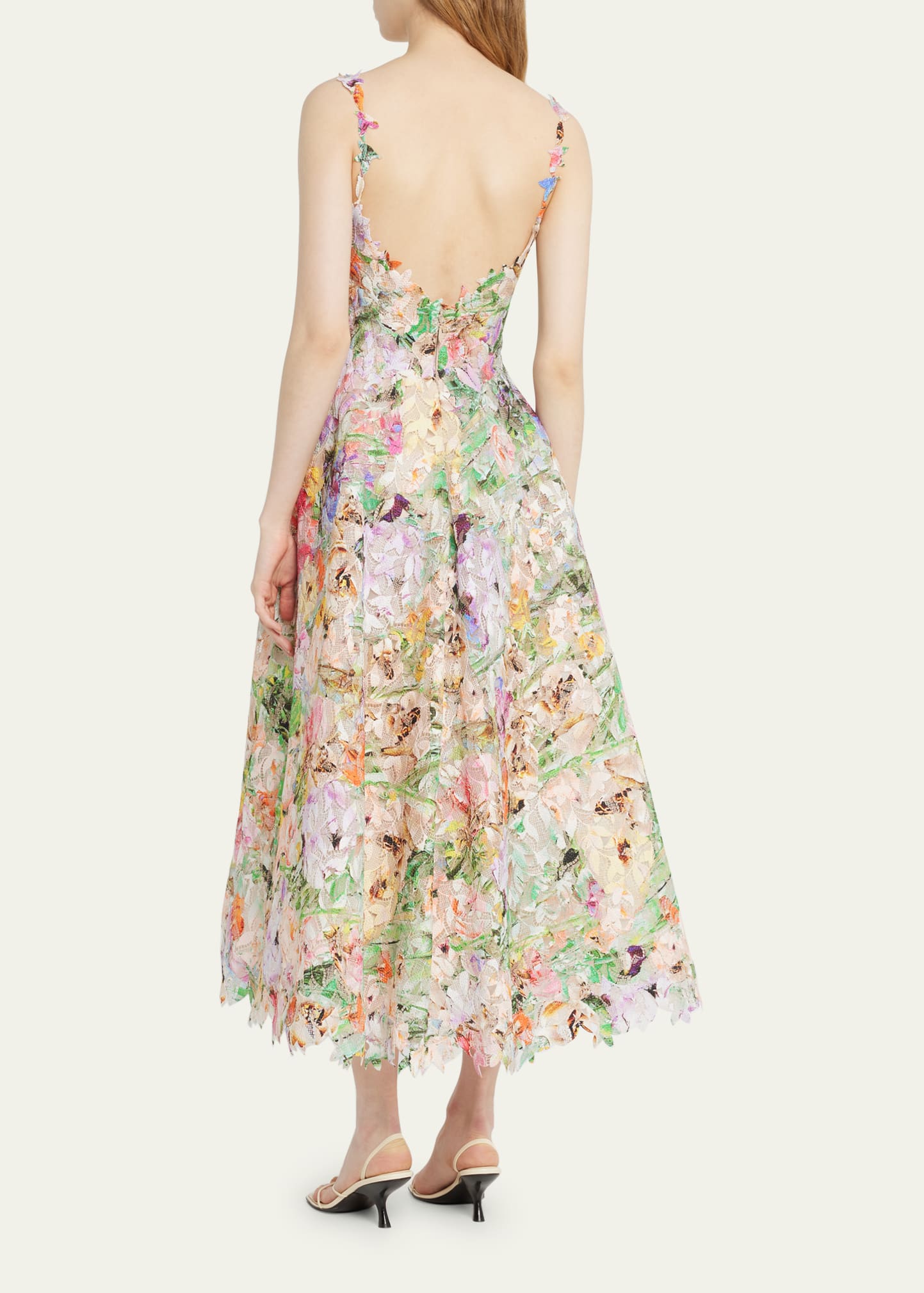 ml monique lhuillier jasmine lace midi-dress Jasmine Lace Midi Dress In White  On Sale Now with Up to 44% Off