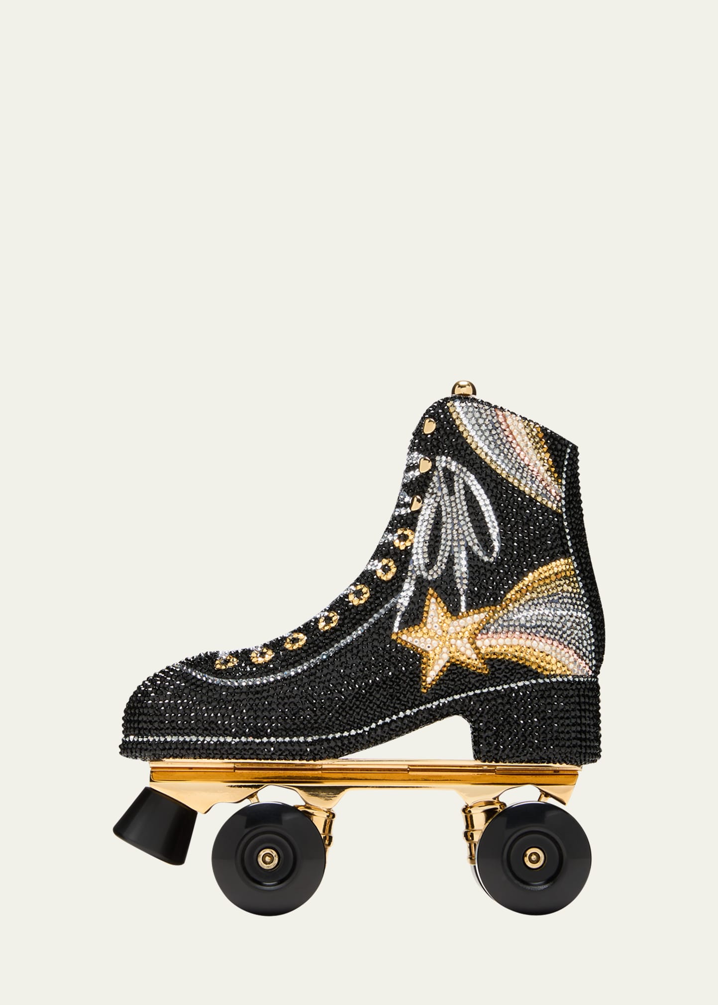 Judith Leiber Couture Skate Night Roller Skate Crystal Minaudiere