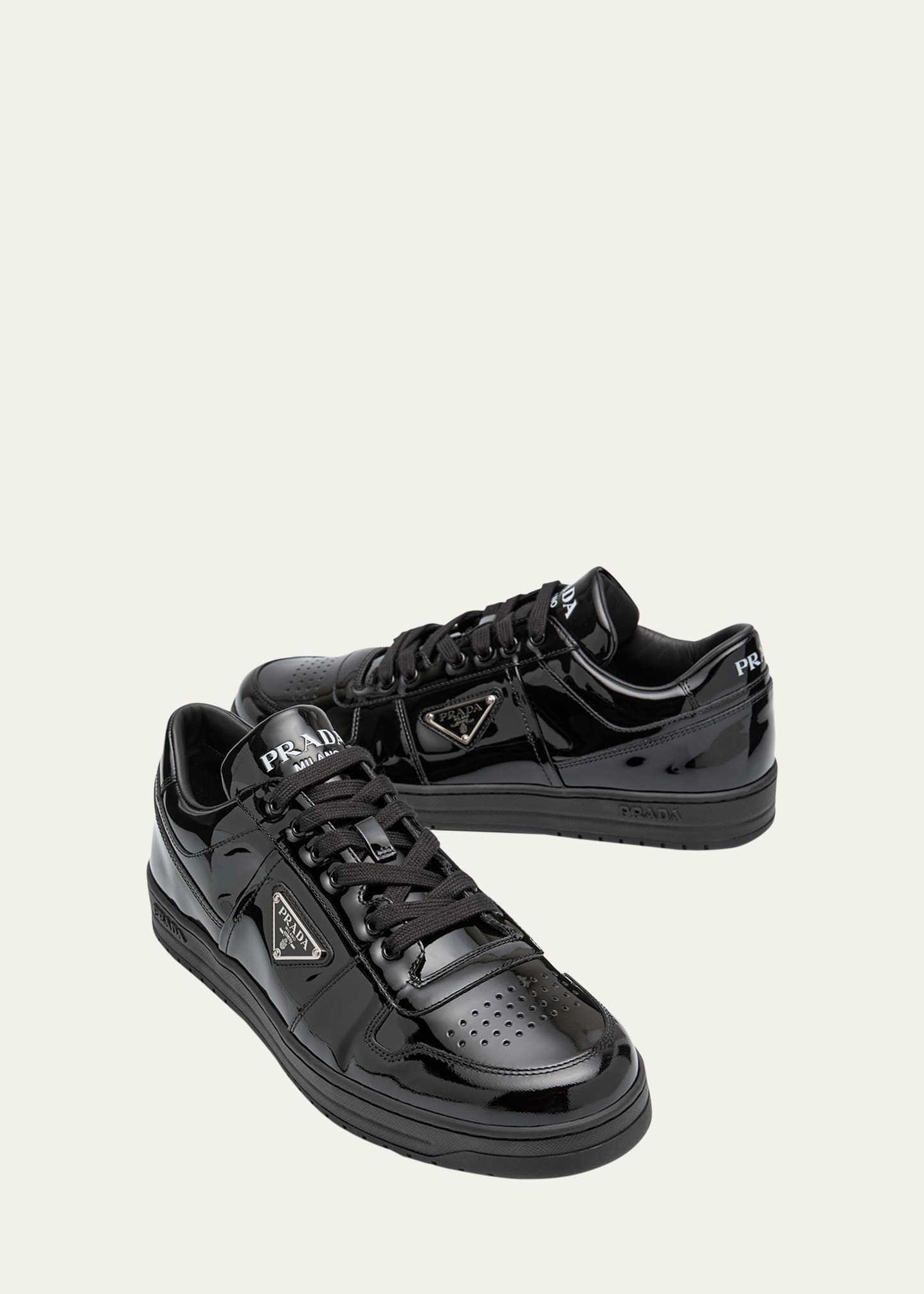 スニーカー PRADA | Downtown patent leather sneakers Prada Men's Downtown Patent Leather Low-Top Sneakers