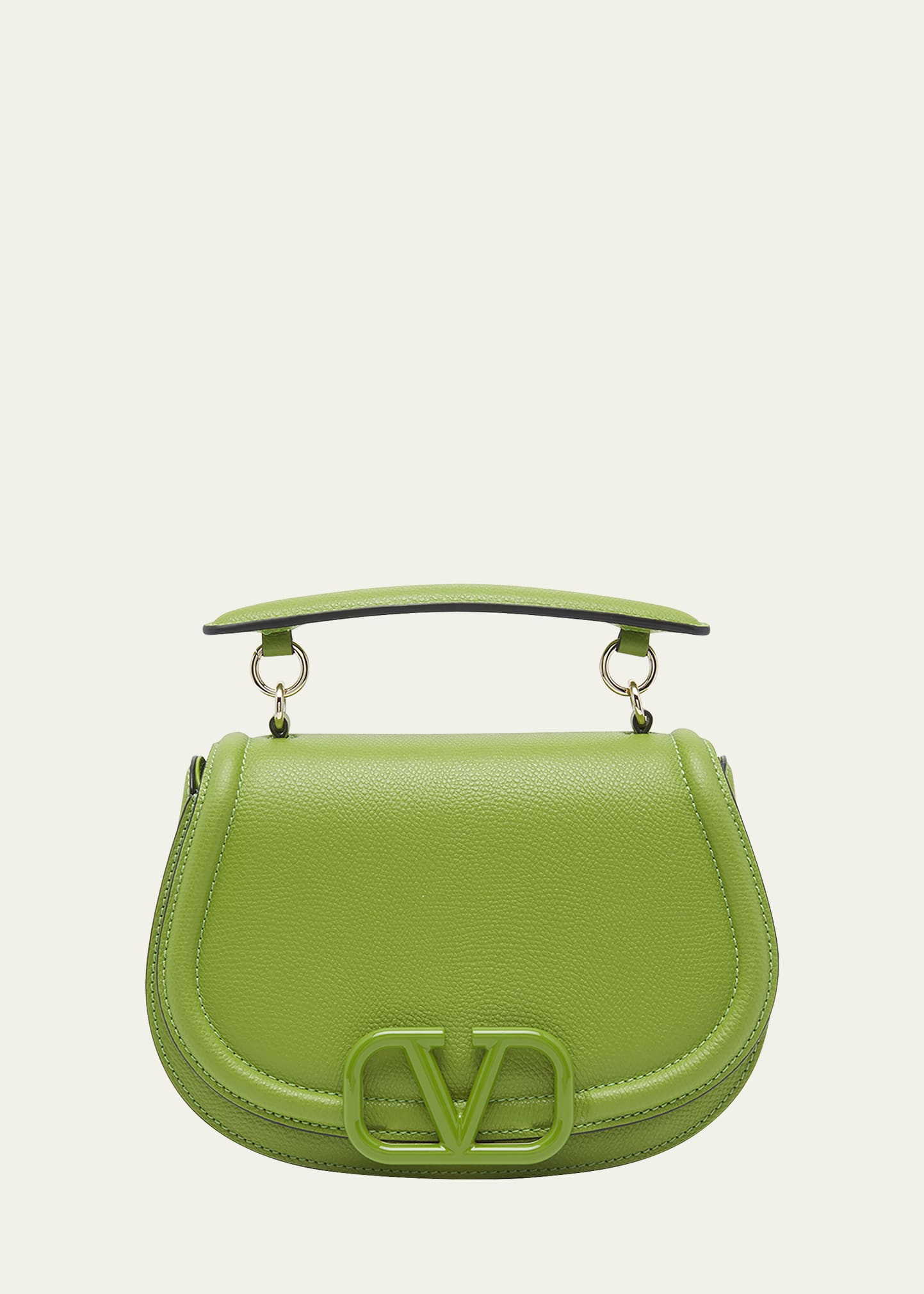 Vsling leather handbag Valentino Garavani White in Leather - 25462595