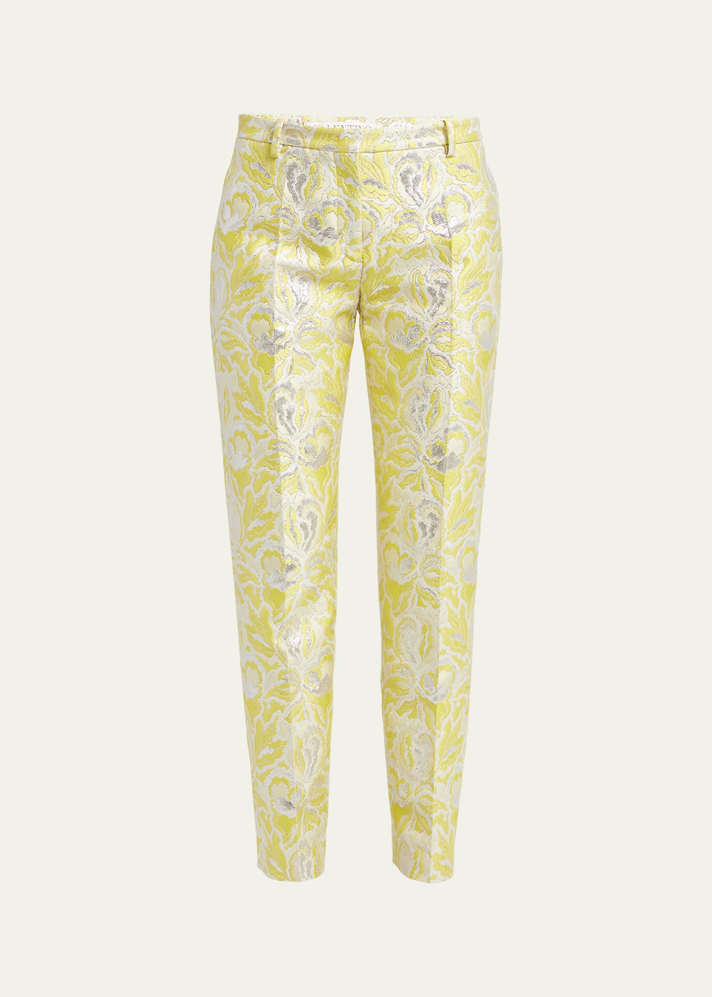 Valentino Garavani Slim-Fit Iris Brocade Pants - Bergdorf Goodman